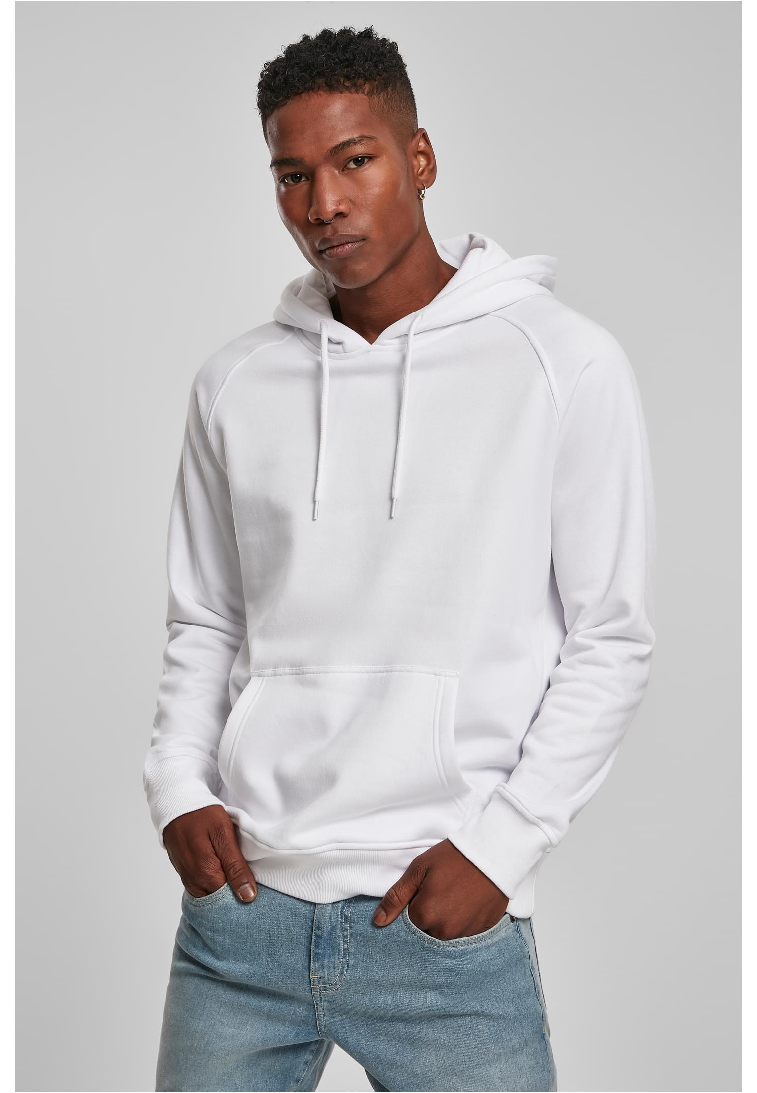 Raglan Sweat Hoody white | white