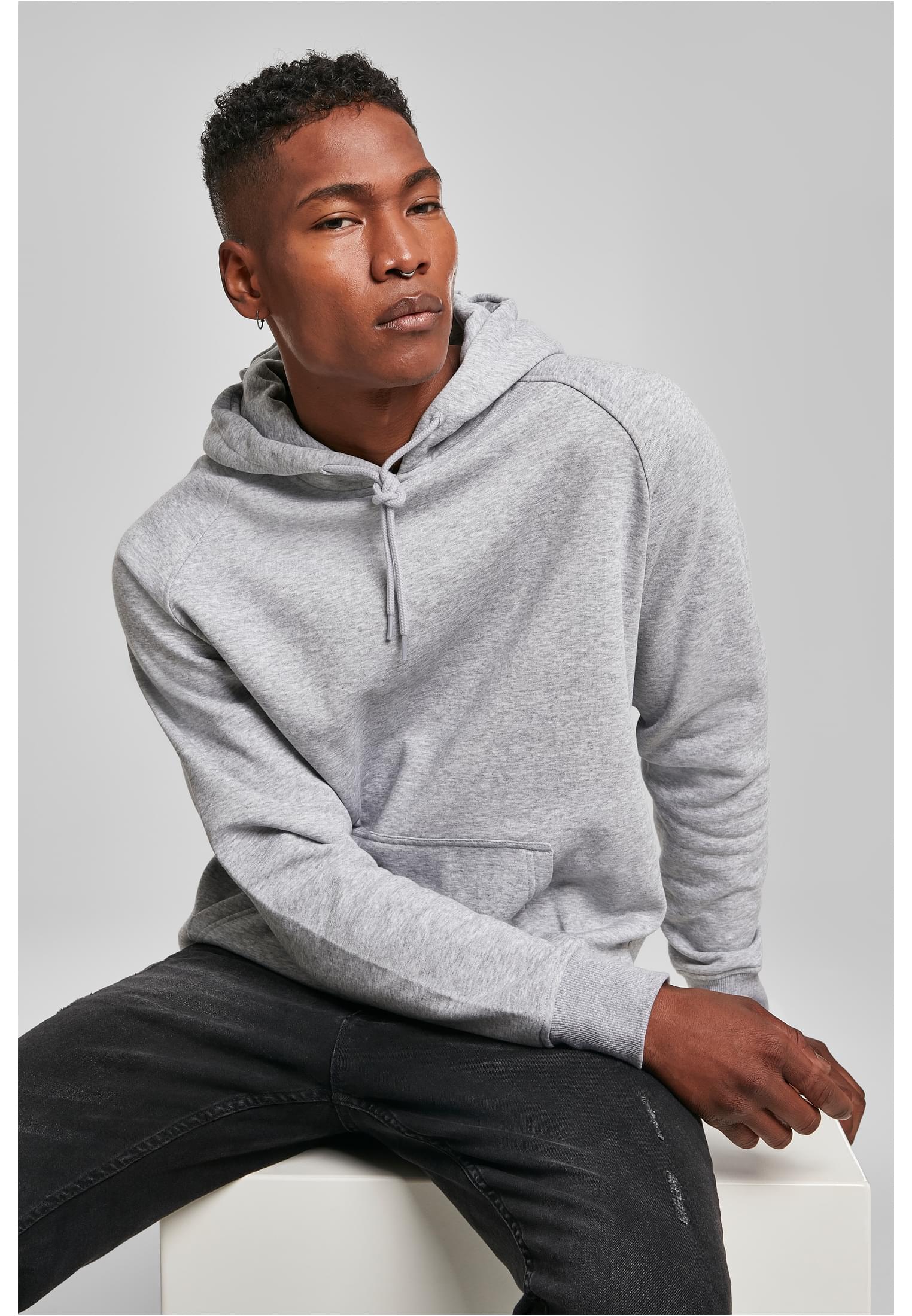 Raglan Sweat Hoody heather grey | heather grey