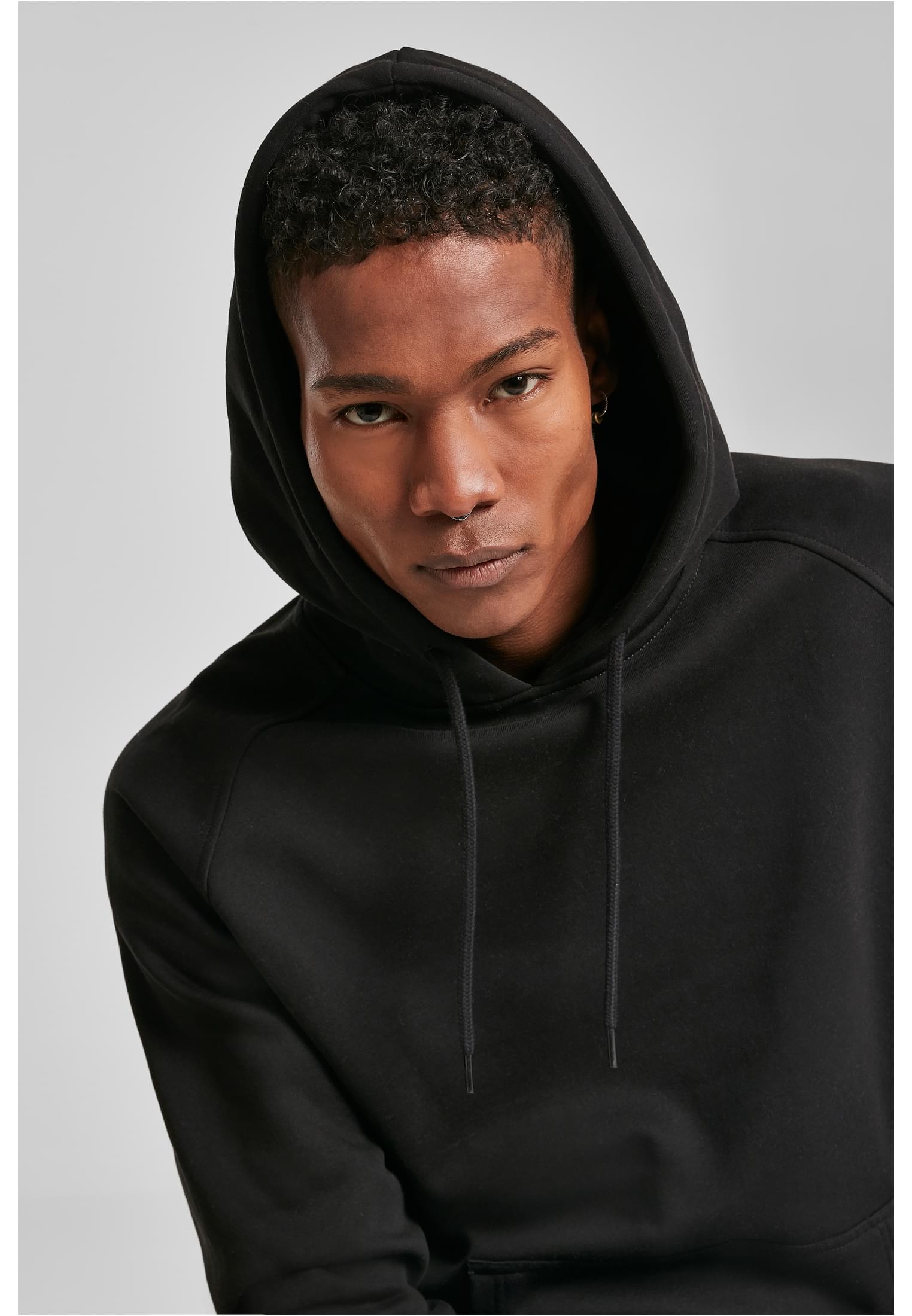 Raglan Sweat Hoody black | black