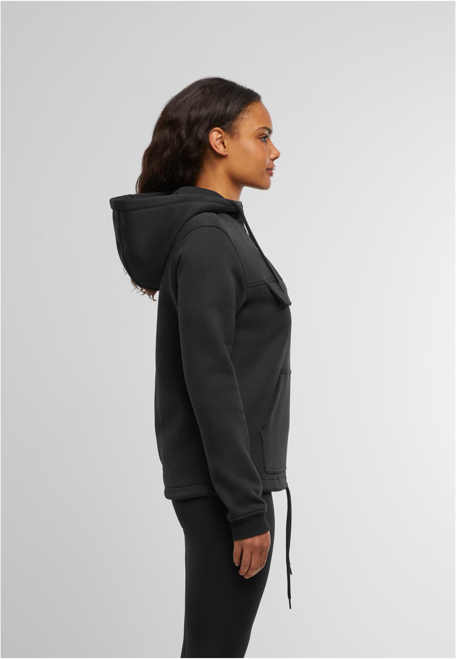 Ladies Sweat Pull Over Hoody black | black
