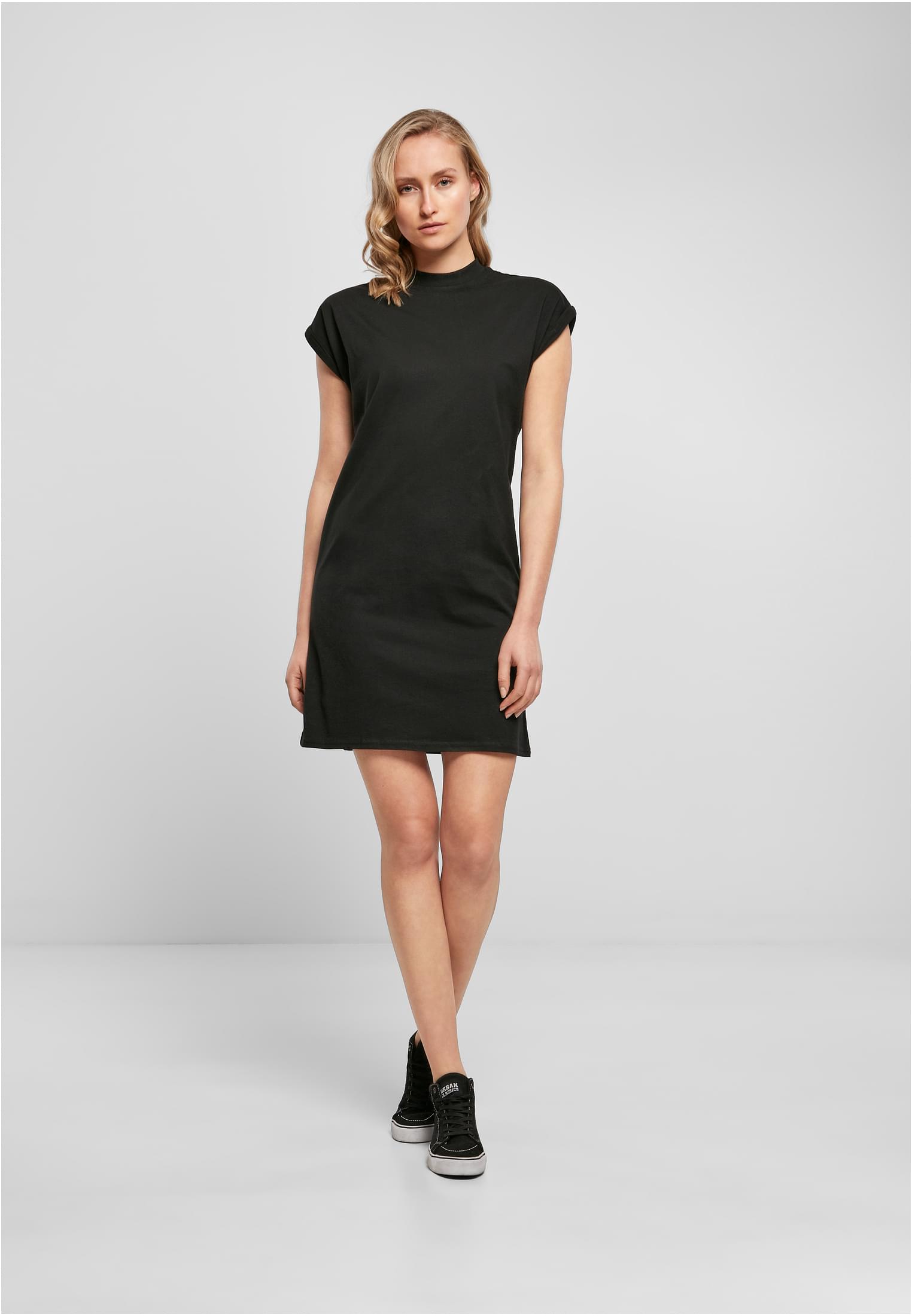 Ladies Turtle Extended Shoulder Dress black | black