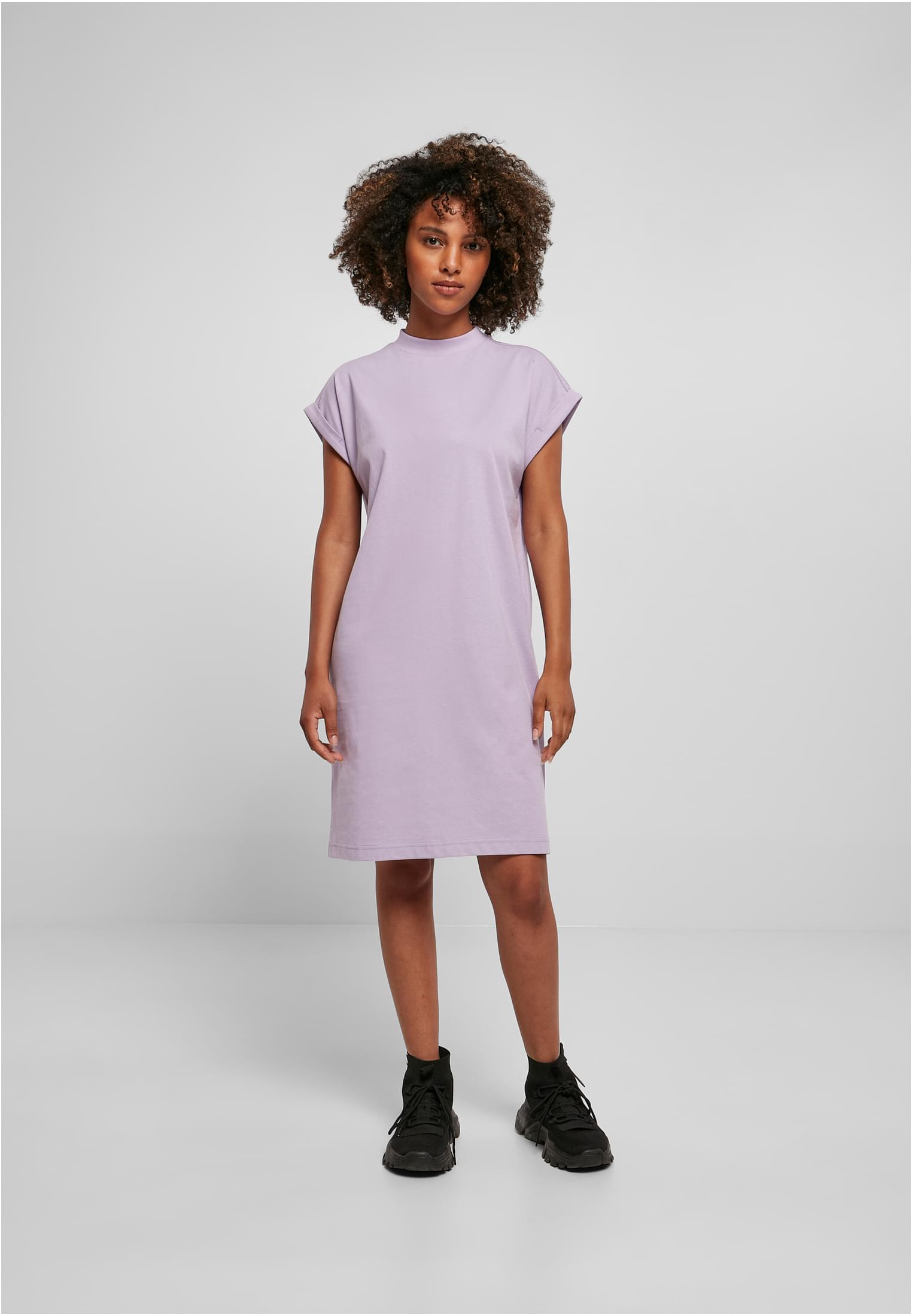 Ladies Turtle Extended Shoulder Dress lilac | lilac
