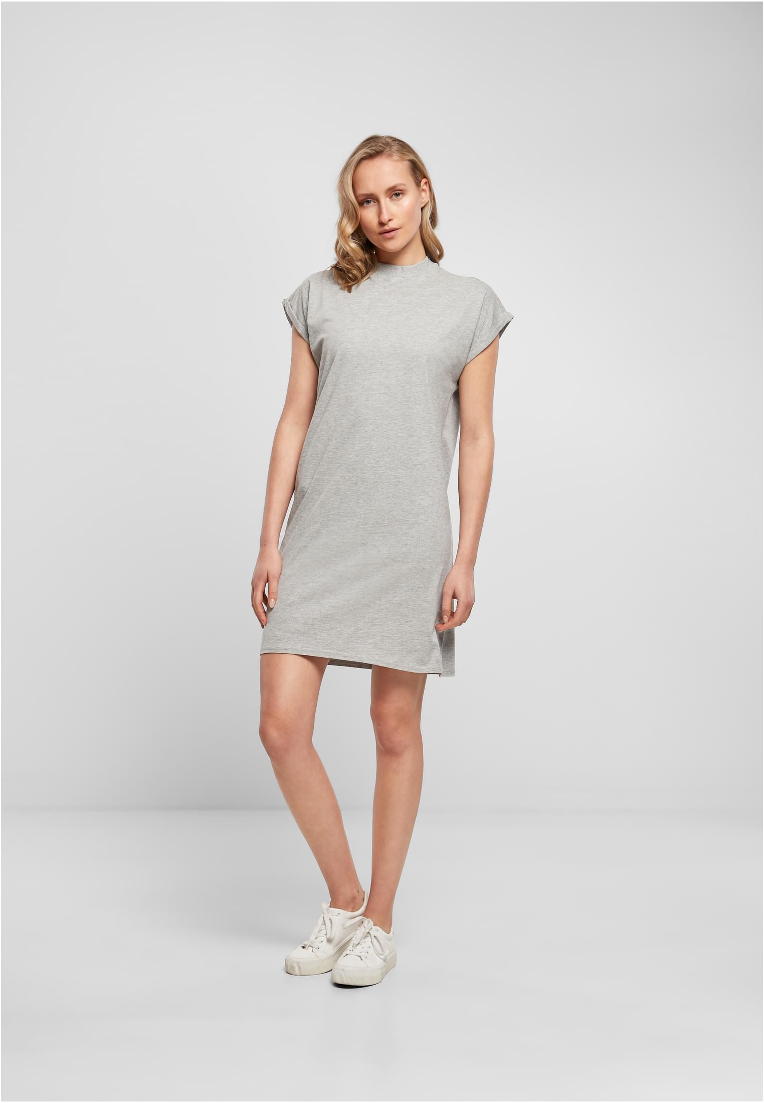 Ladies Turtle Extended Shoulder Dress heather grey | heather grey
