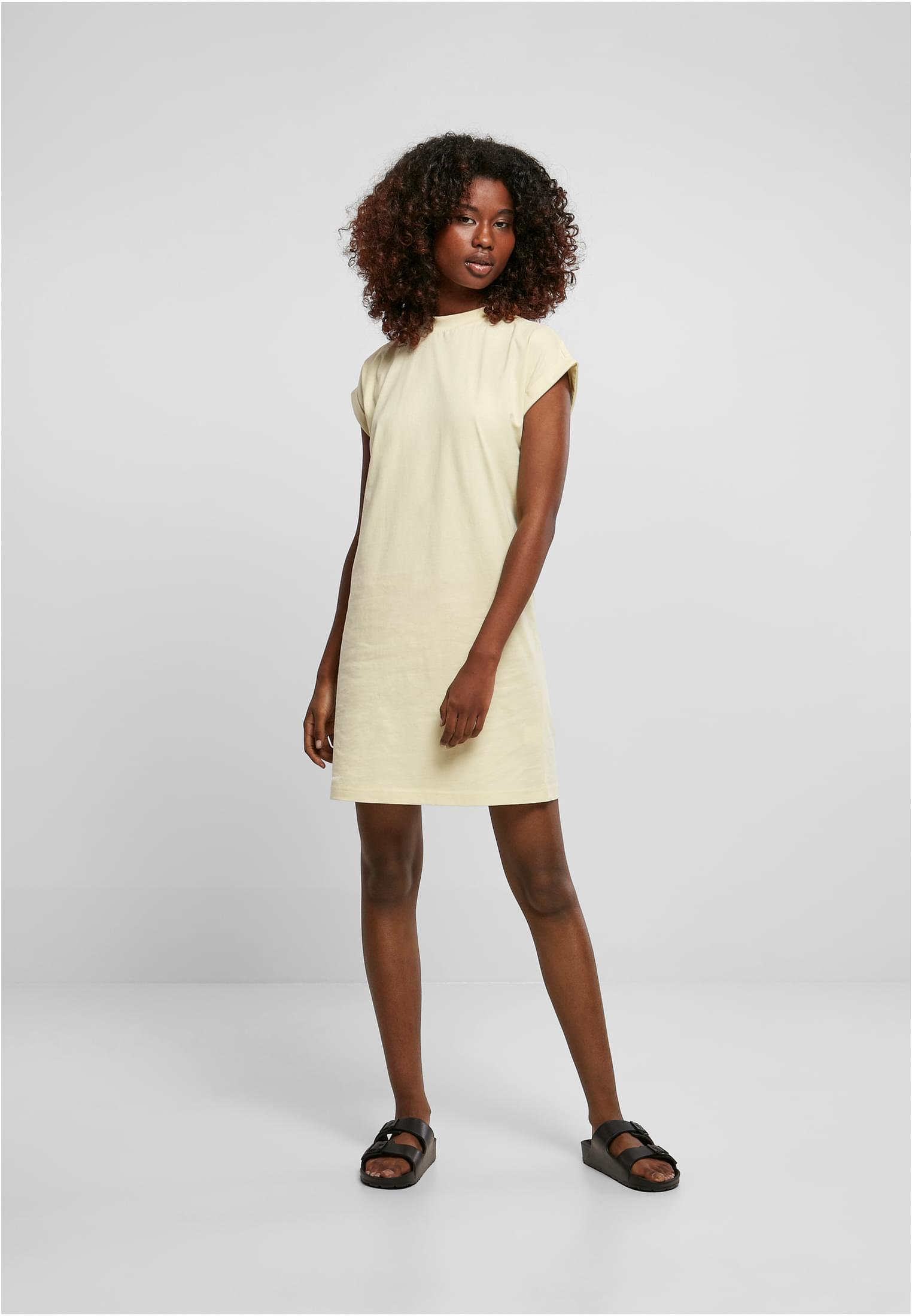 Ladies Turtle Extended Shoulder Dress softyellow | softyellow