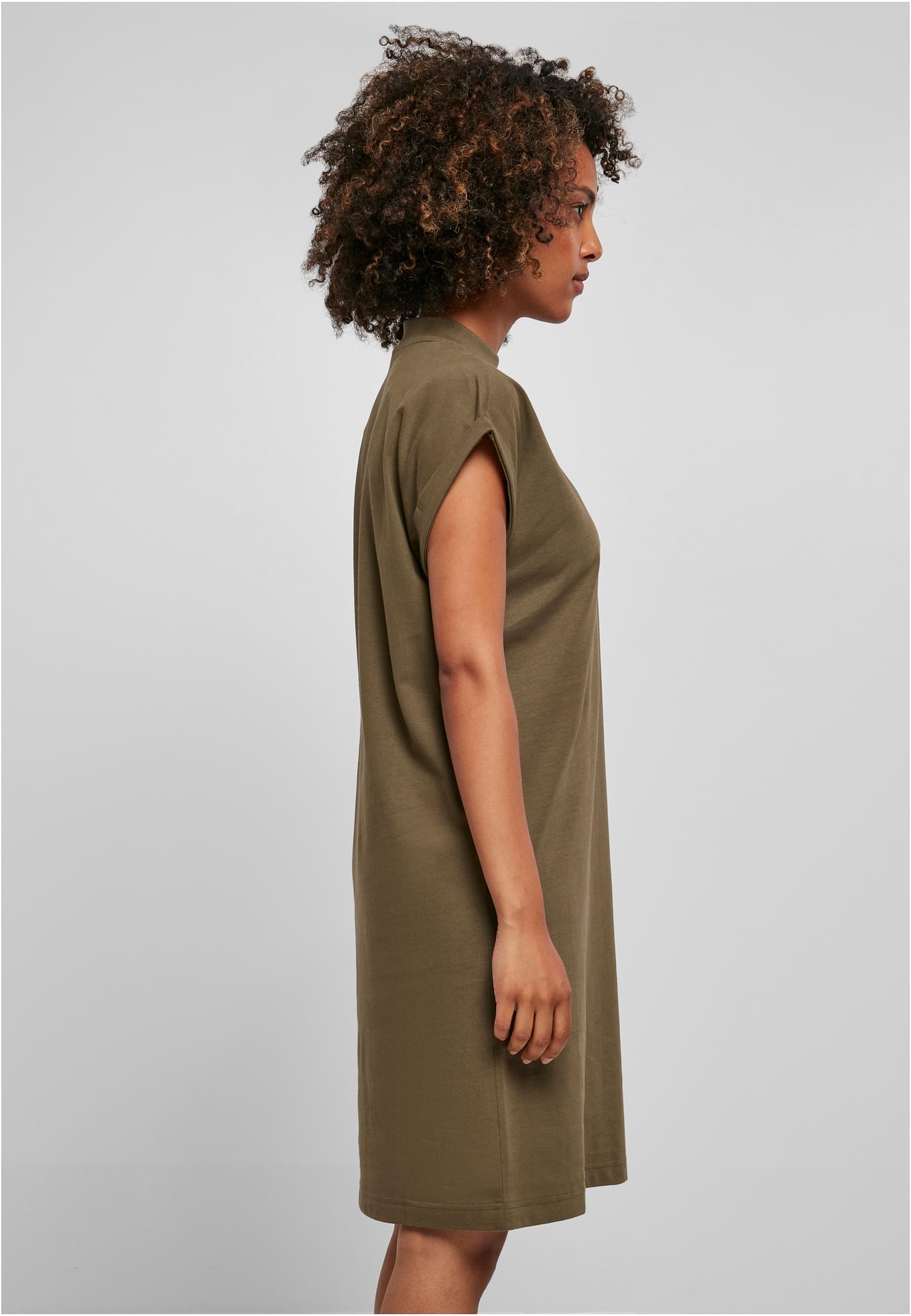 Ladies Turtle Extended Shoulder Dress olive | olive