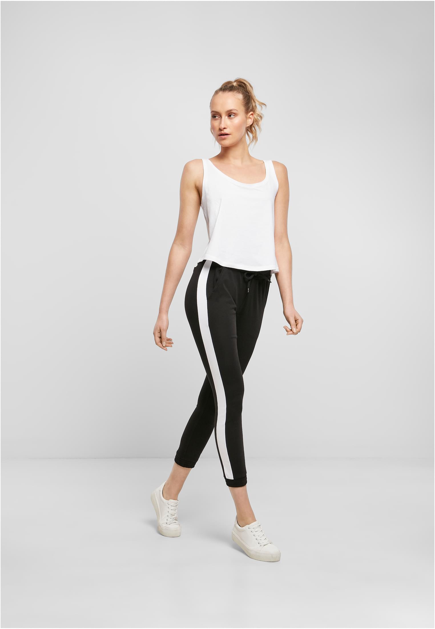Ladies Interlock Jogpants black/white | black/white