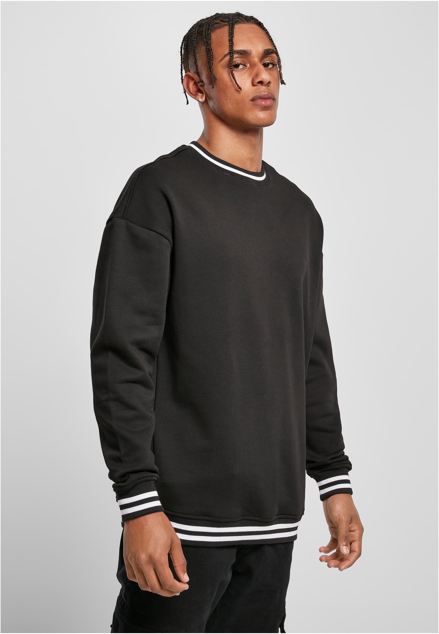 College Sweat Crew black/white | black/white