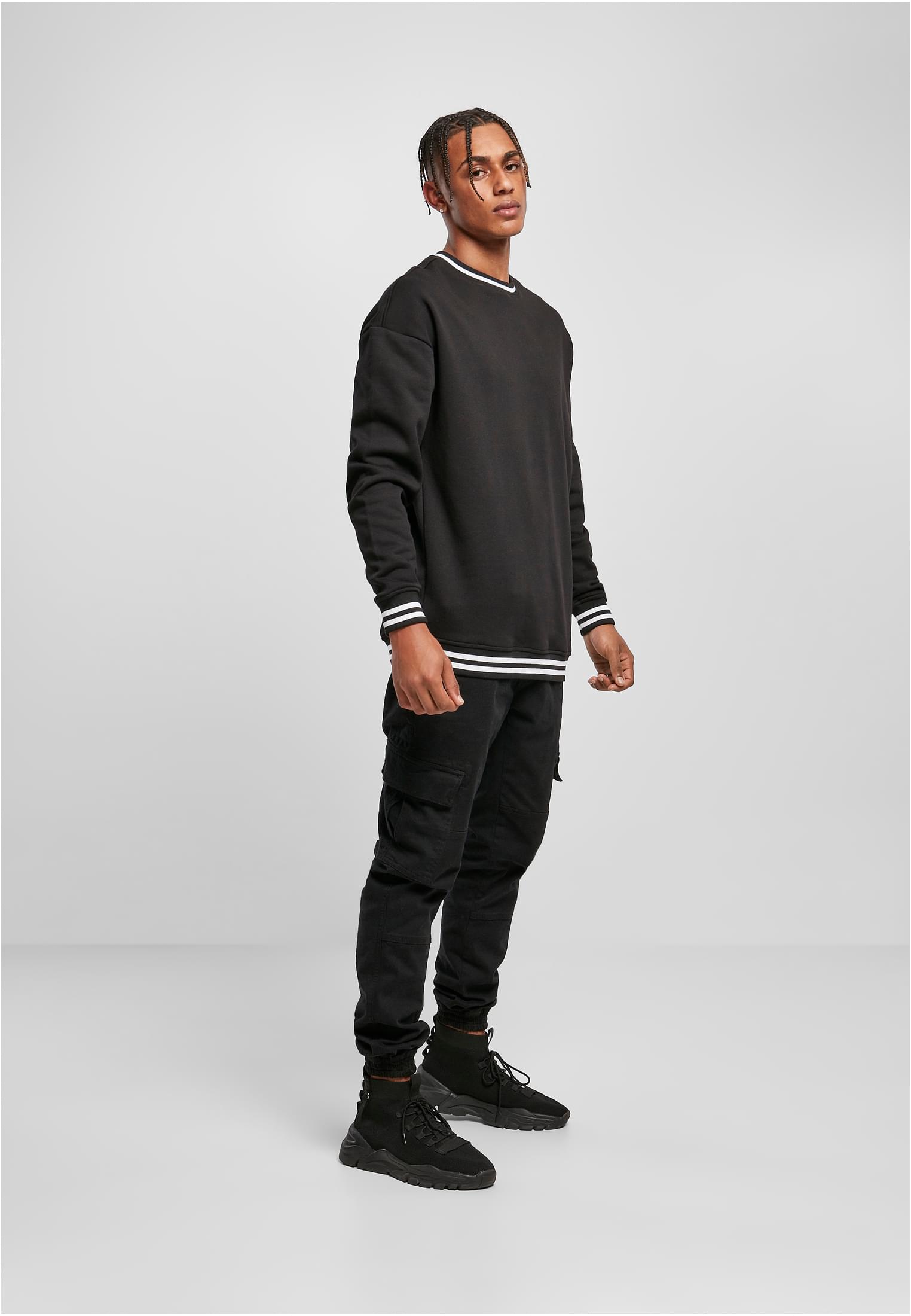 College Sweat Crew black/white | black/white