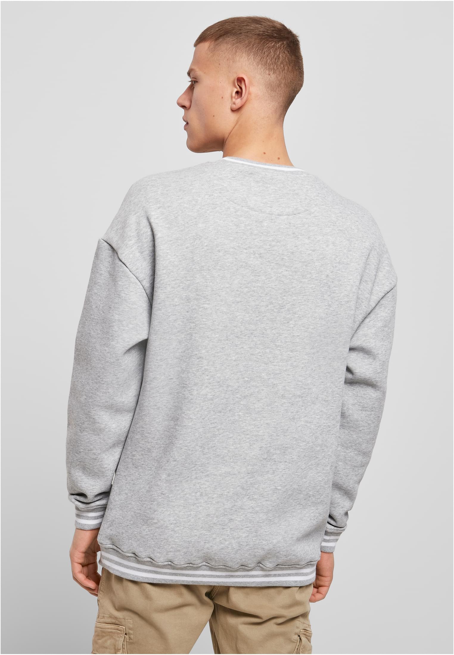 College Sweat Crew heather grey/white | heather grey/white