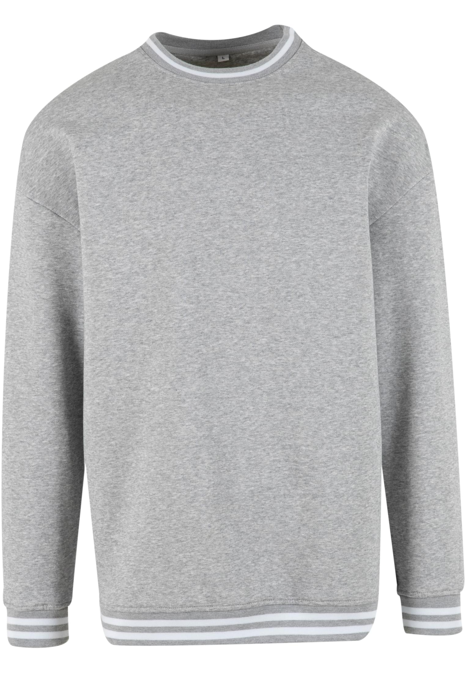 College Sweat Crew heather grey/white | heather grey/white