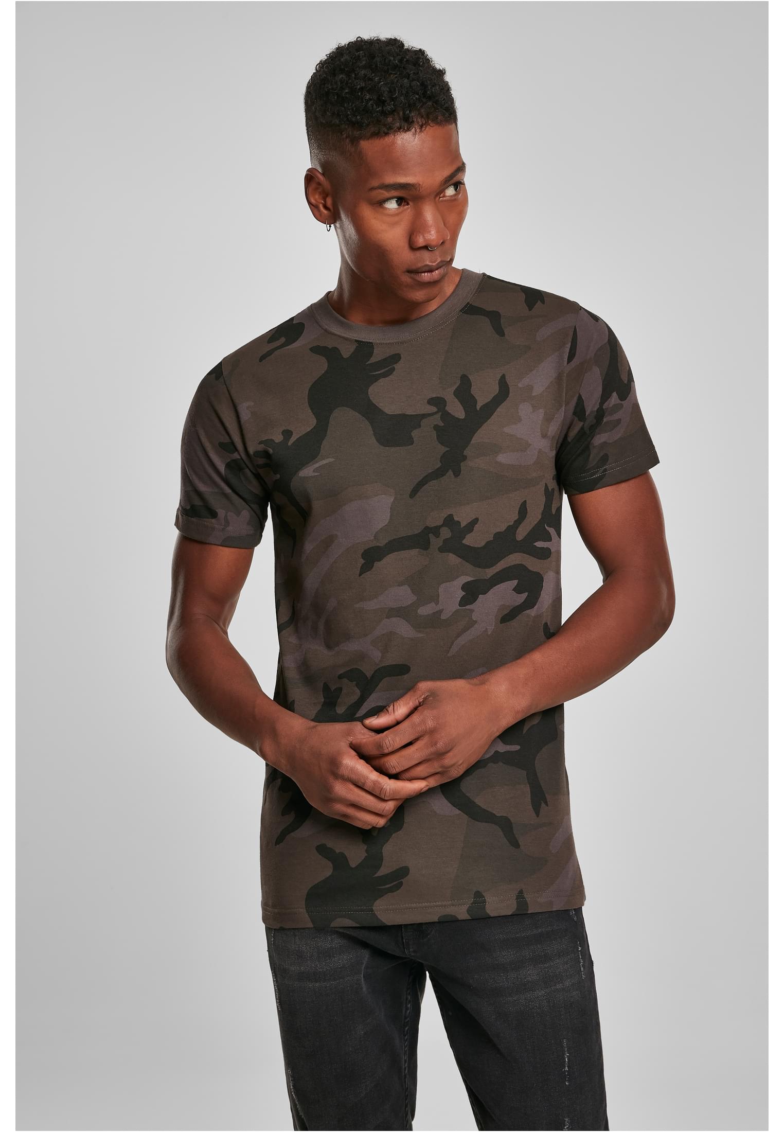 Camo Round Neck Tee darkcamo | darkcamo