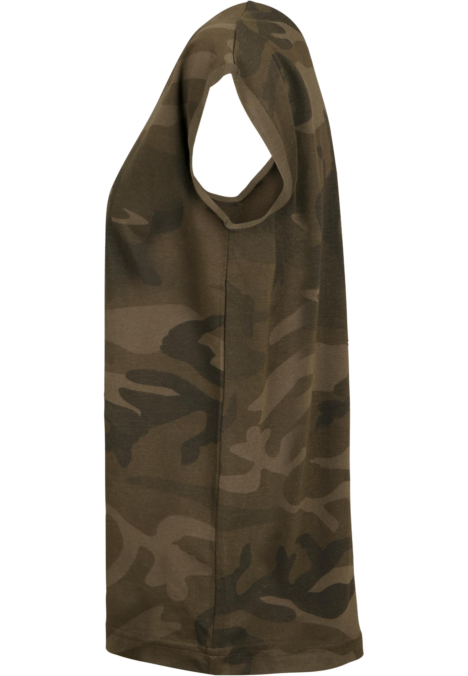 Ladies Extended Shoulder Camo Tee olive camo | olive camo