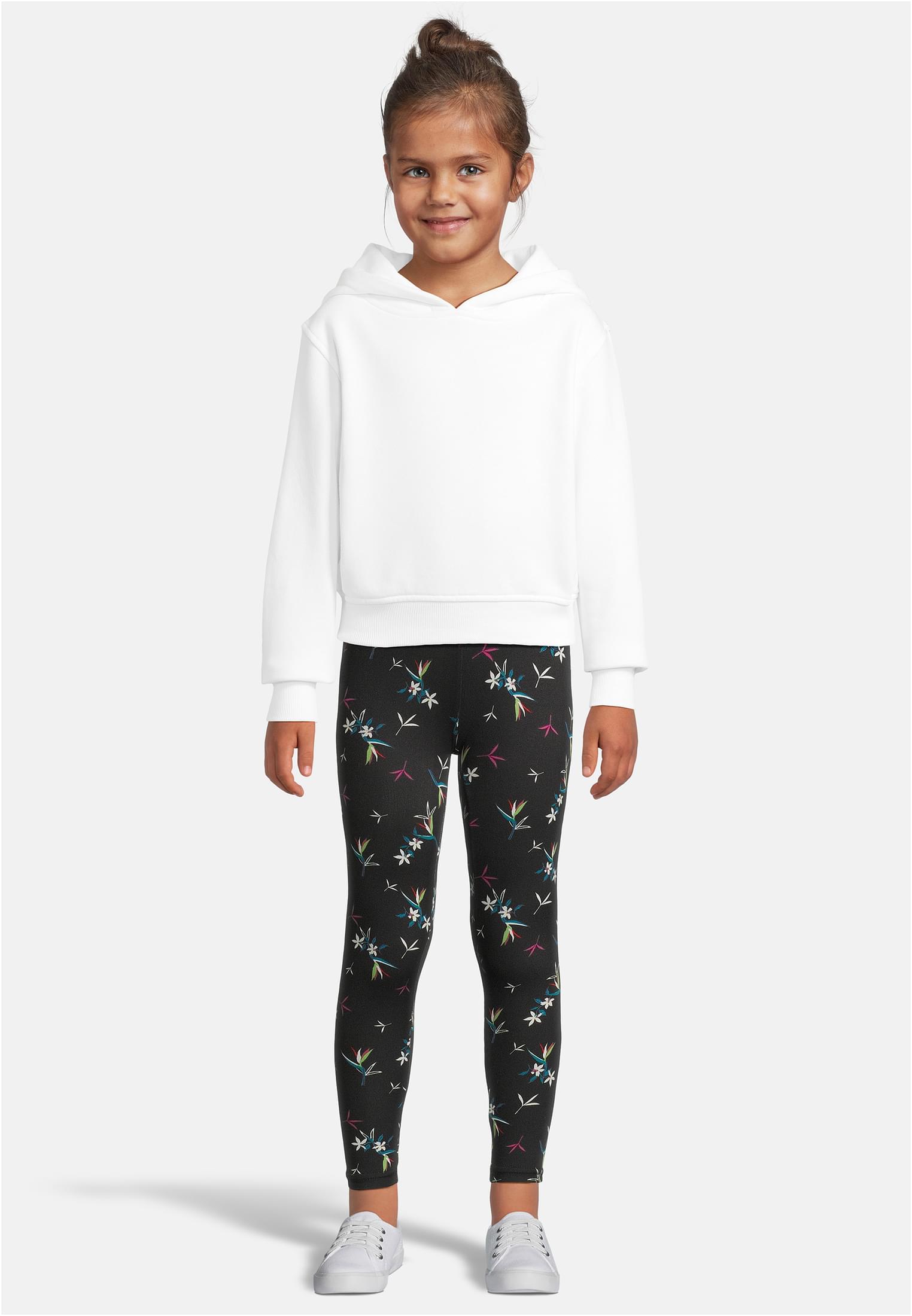 Girls Cropped Sweat Hoody 2 Pack white+pink | white+pink