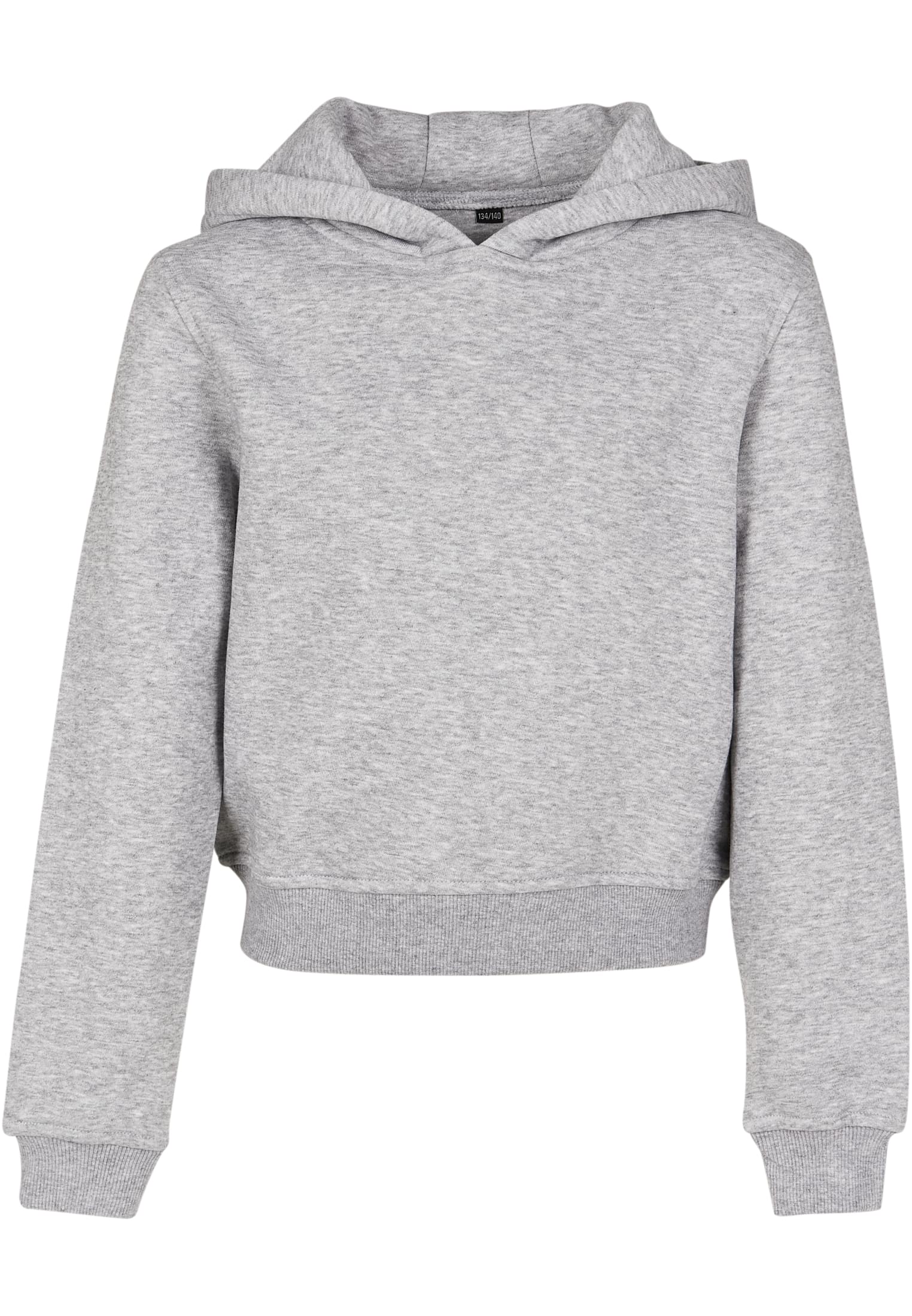 Girls Cropped Sweat Hoody heather grey | heather grey