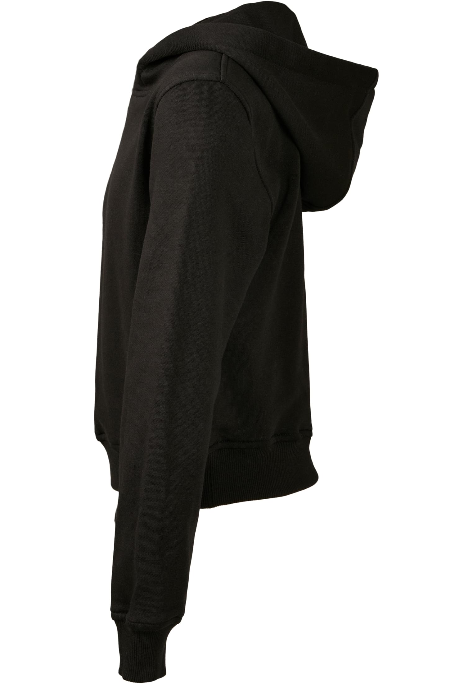 Girls Cropped Sweat Hoody black | black