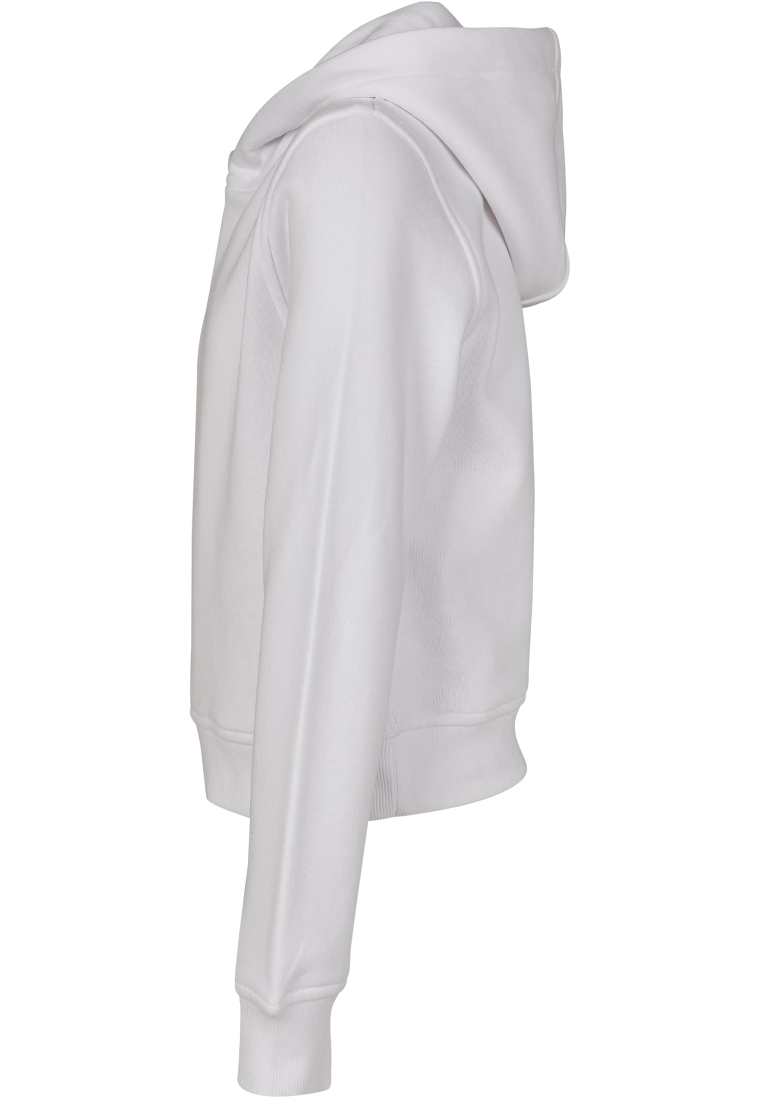 Girls Cropped Sweat Hoody white | white