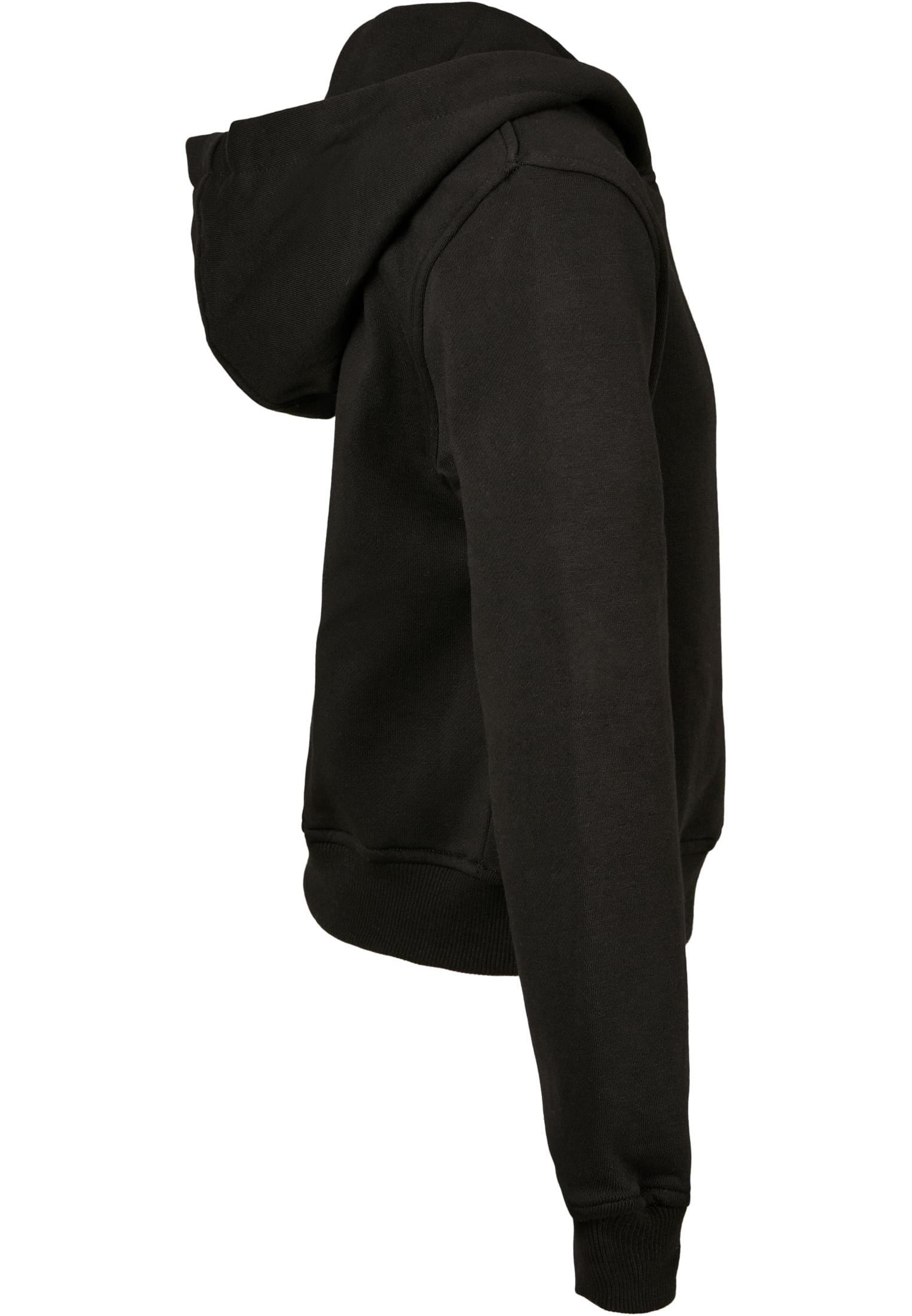 Girls Cropped Sweat Hoody black | black
