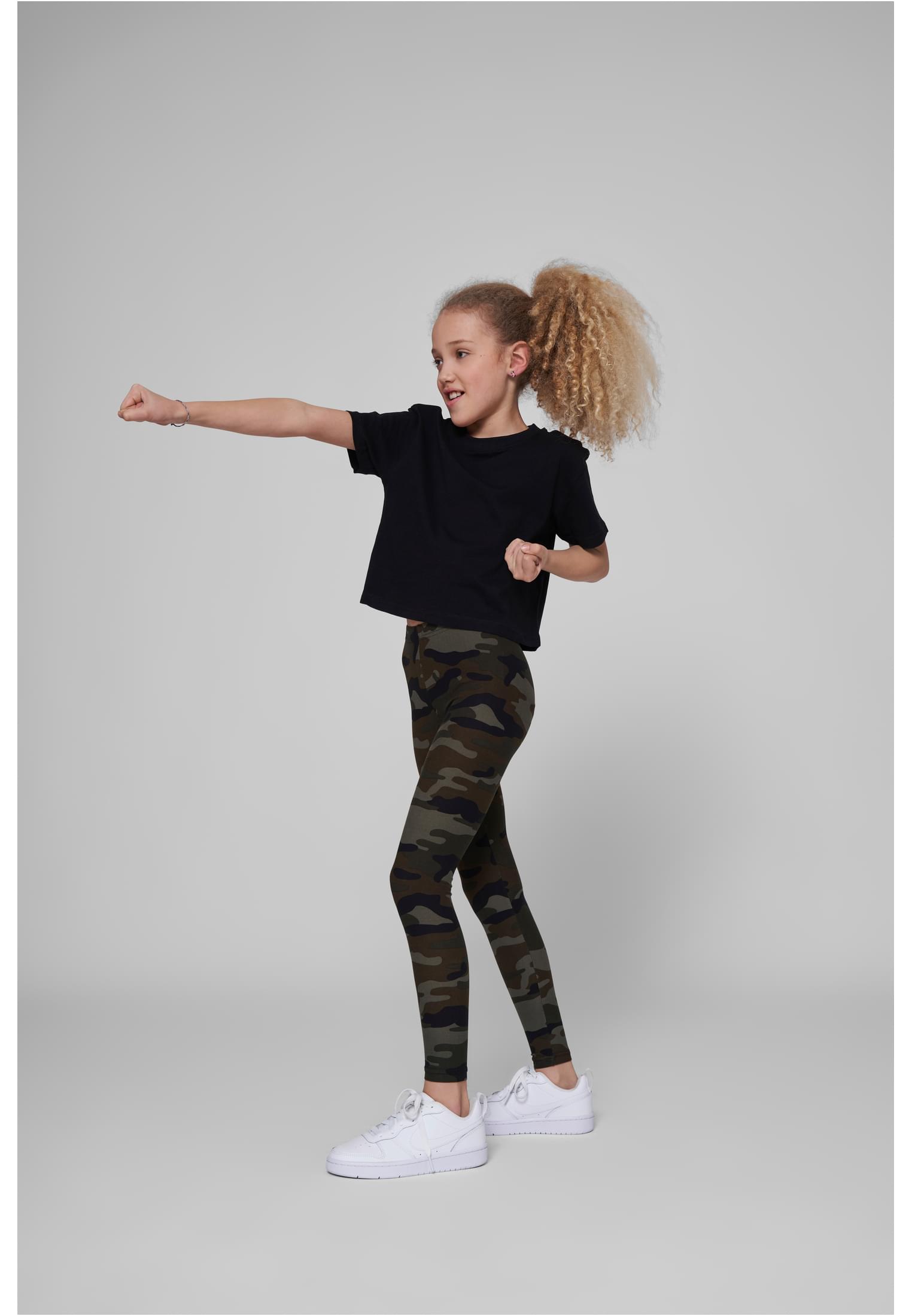 Girls Cropped Jersey Tee black | black