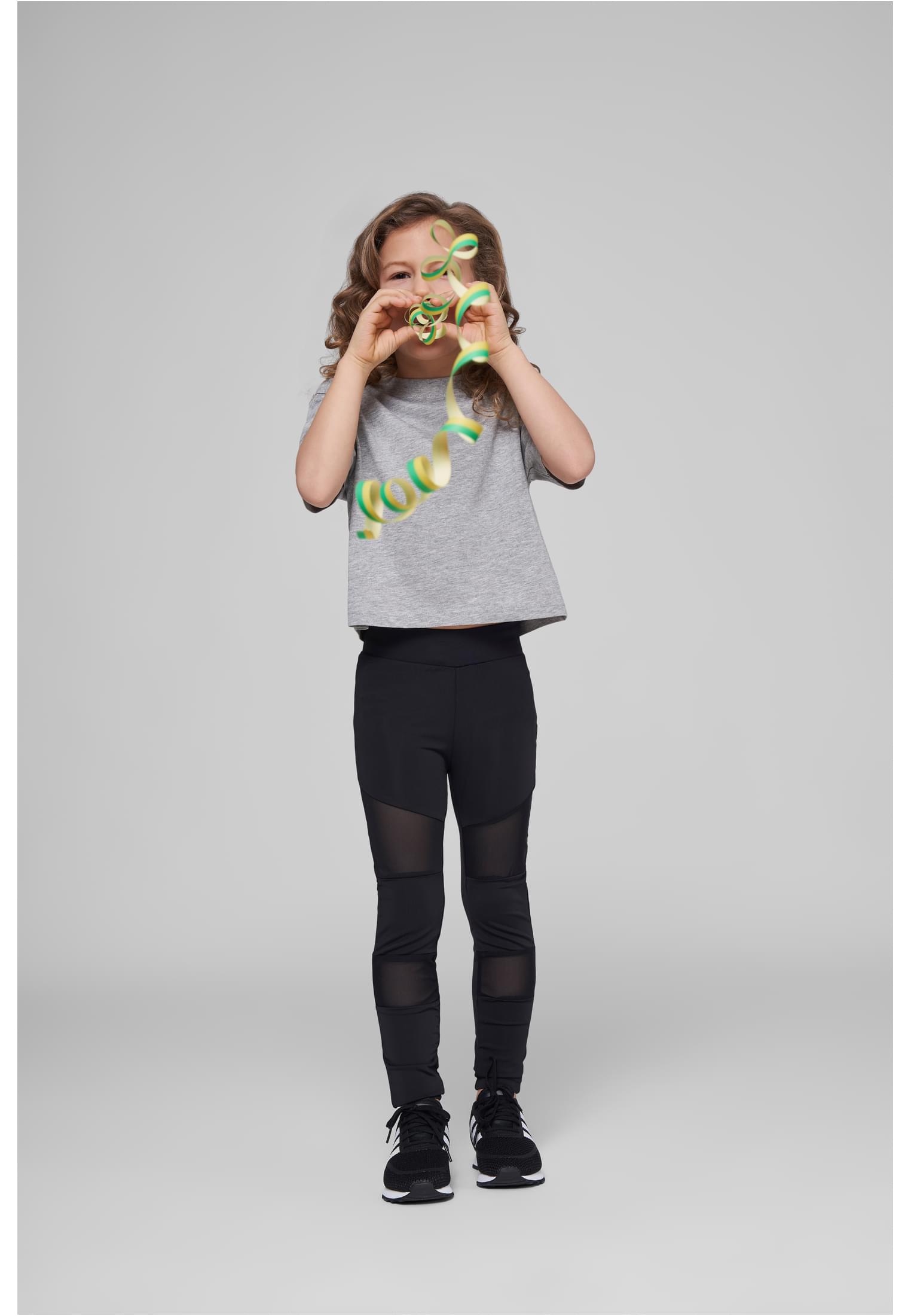 Girls Cropped Jersey Tee heather grey | heather grey