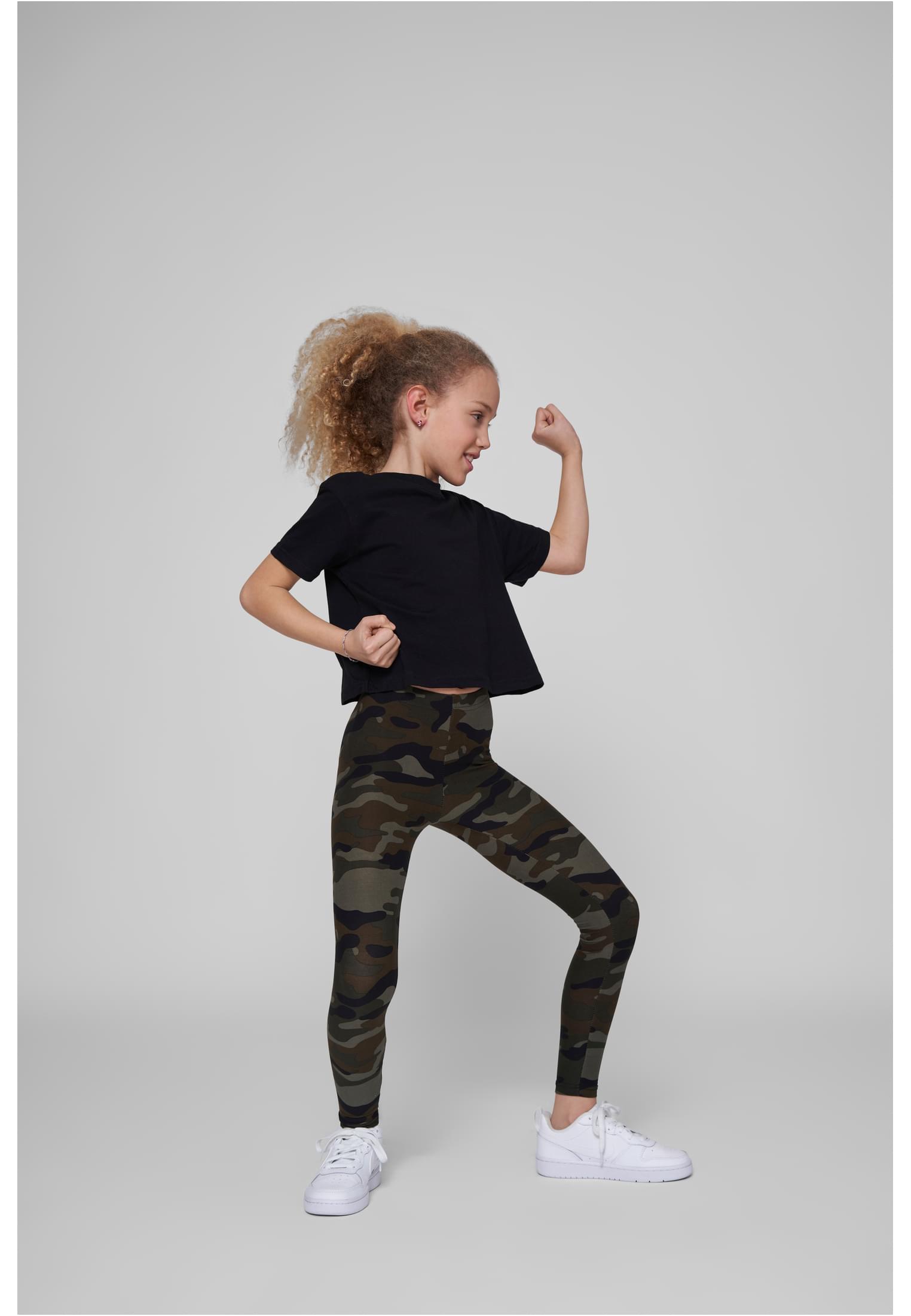 Girls Cropped Jersey Tee black | black