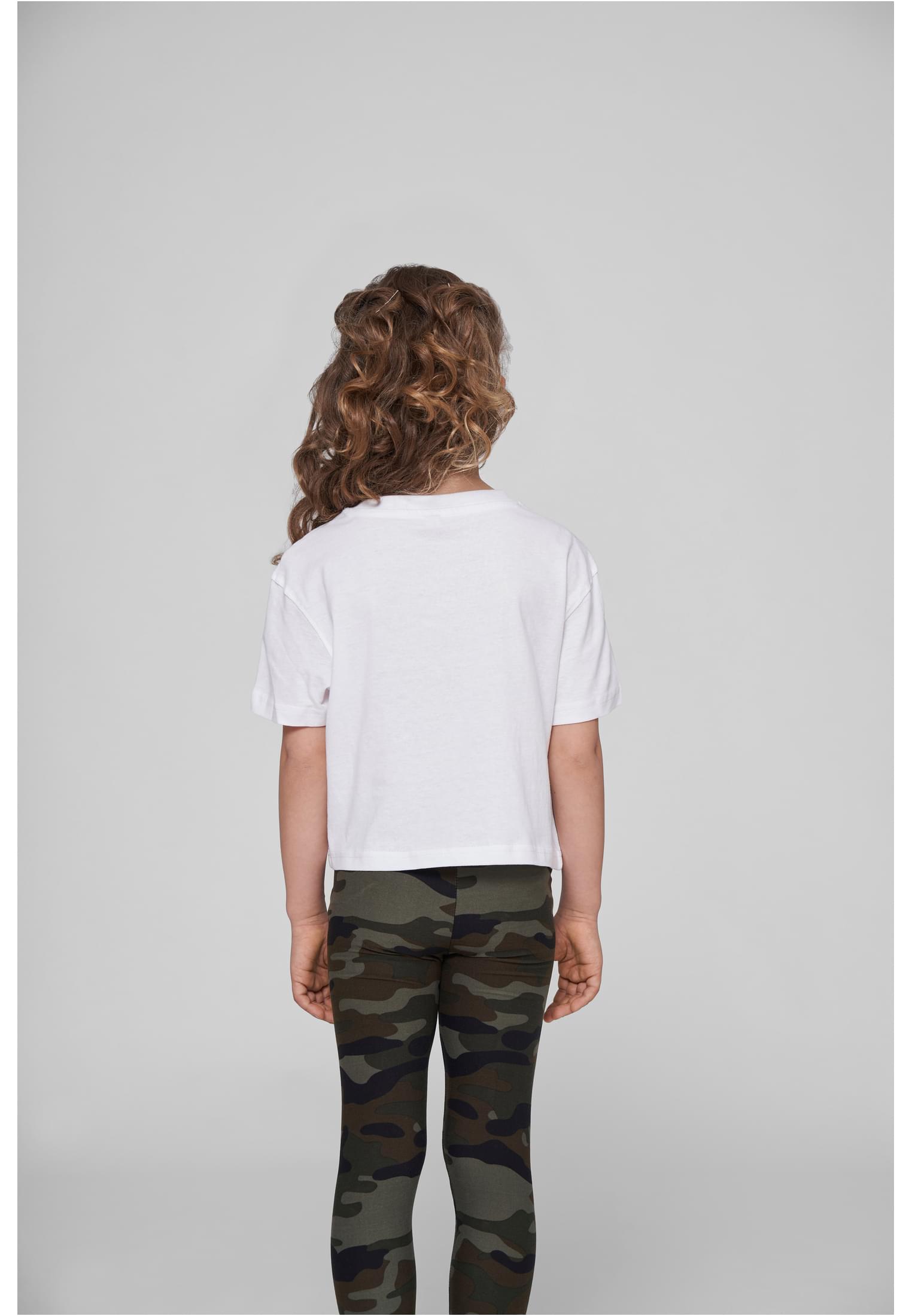 Girls Cropped Jersey Tee white | white