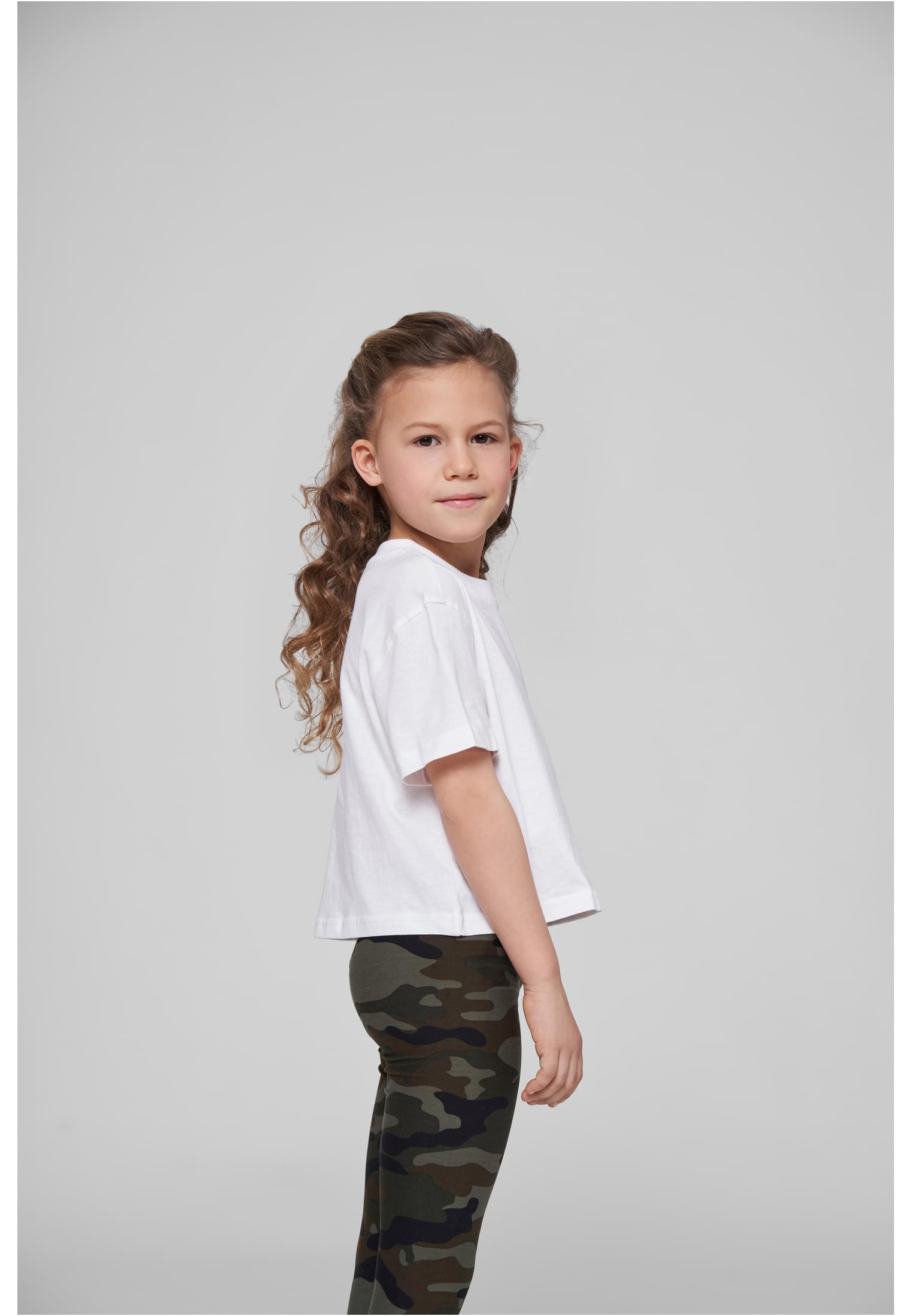 Girls Cropped Jersey Tee white | white
