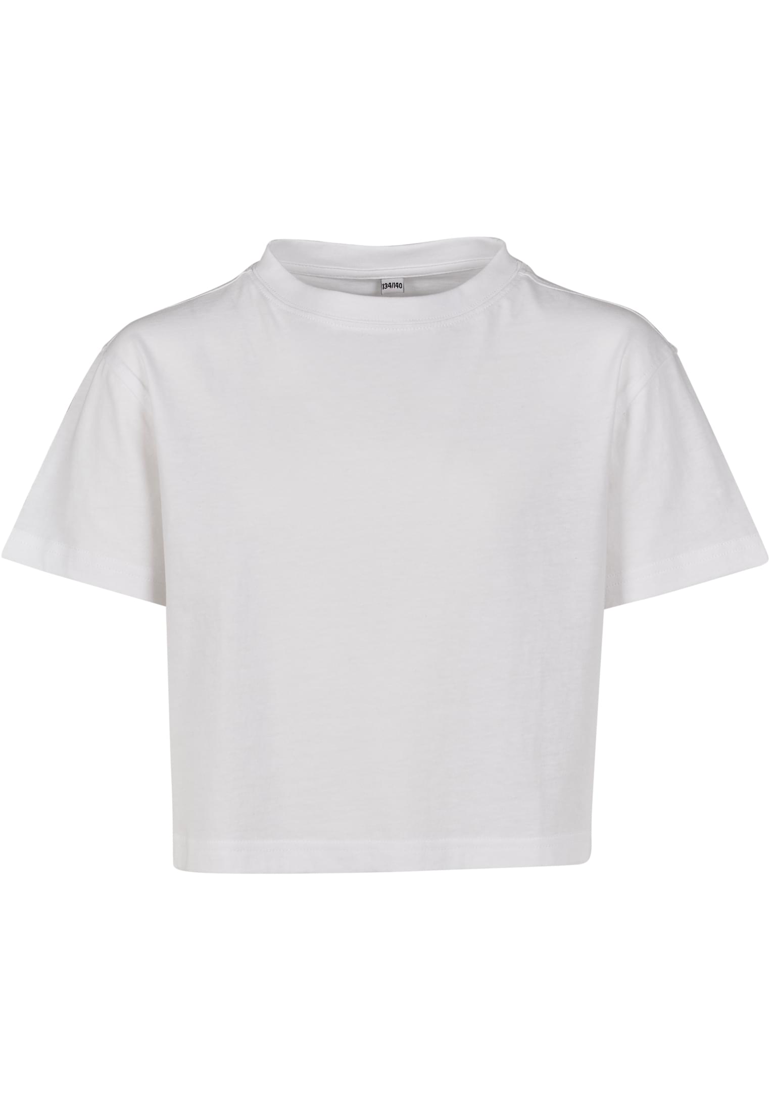 Girls Cropped Jersey Tee white | white
