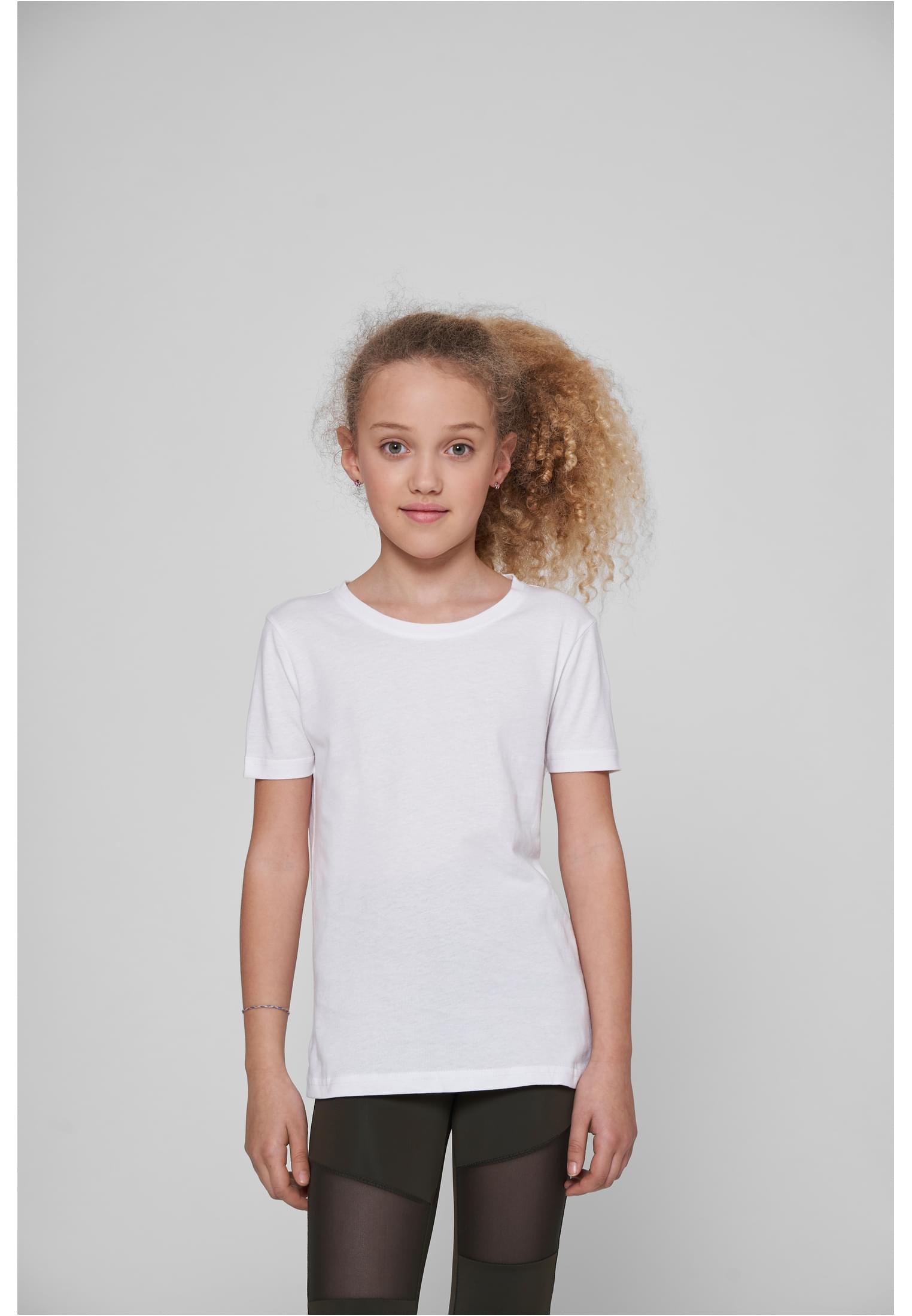 Girls Short Sleeve Tee white | white