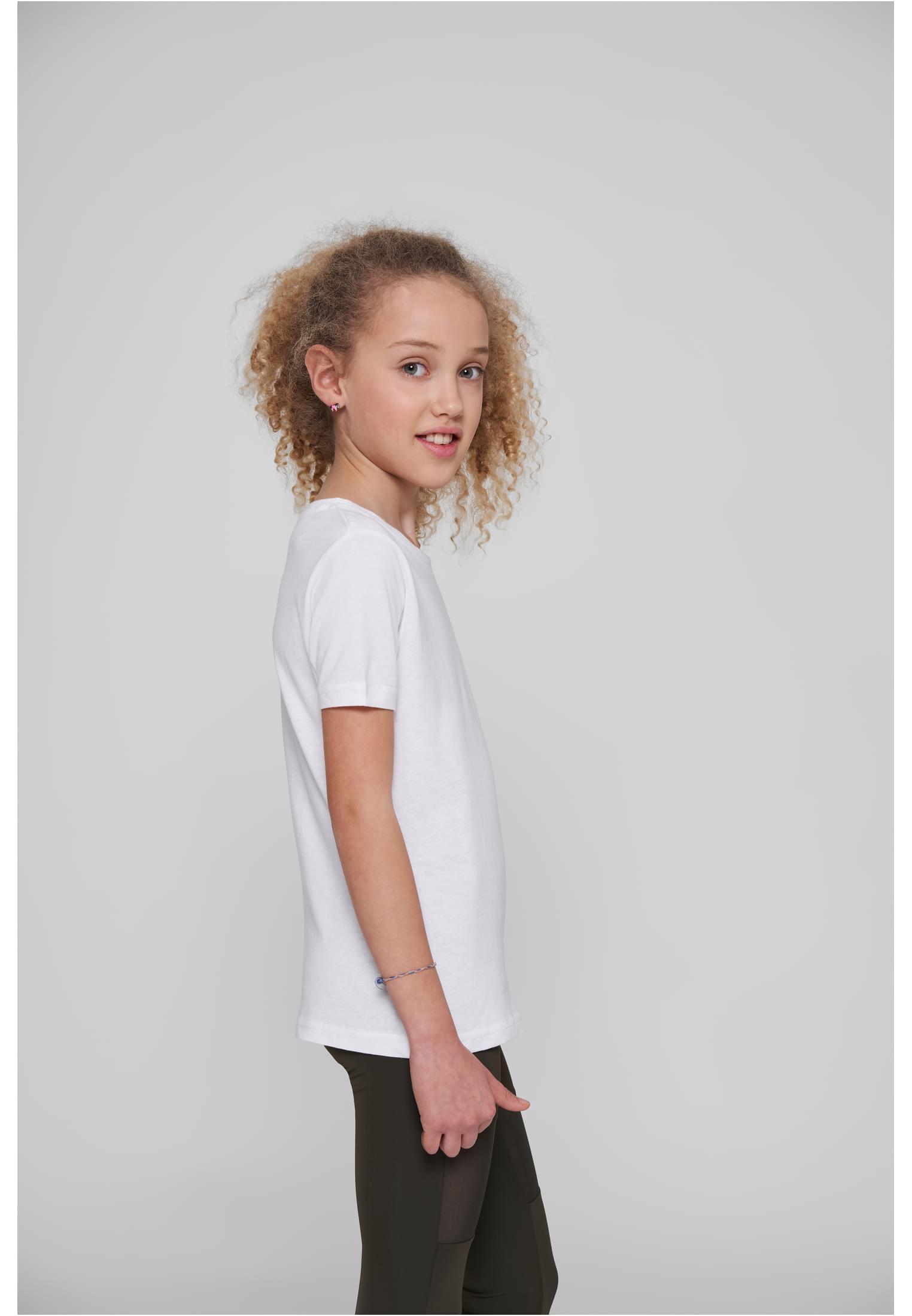 Girls Short Sleeve Tee white | white