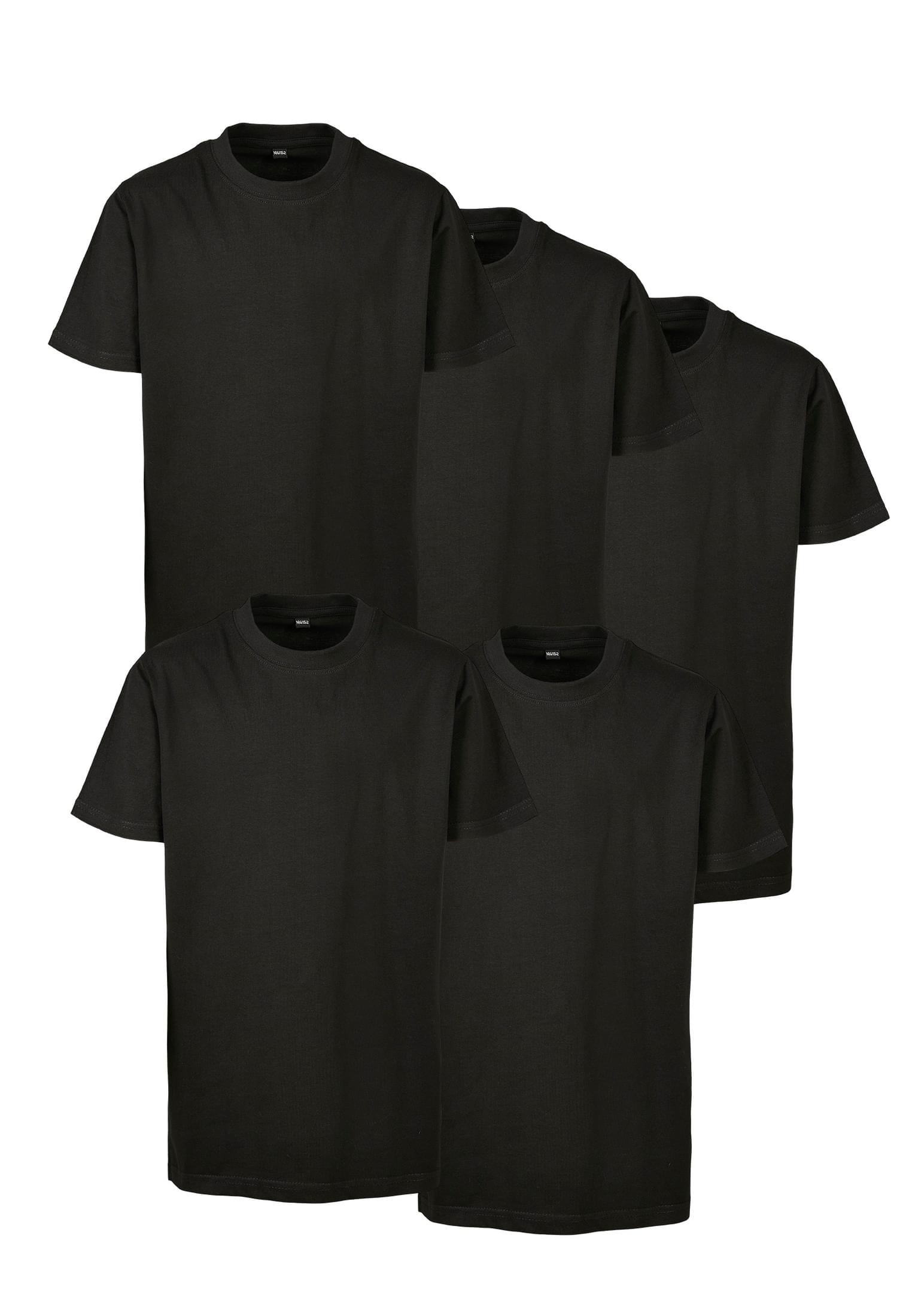 Kids Basic Tee 5-Pack black+black+black+black+black | black+black+black+black+black