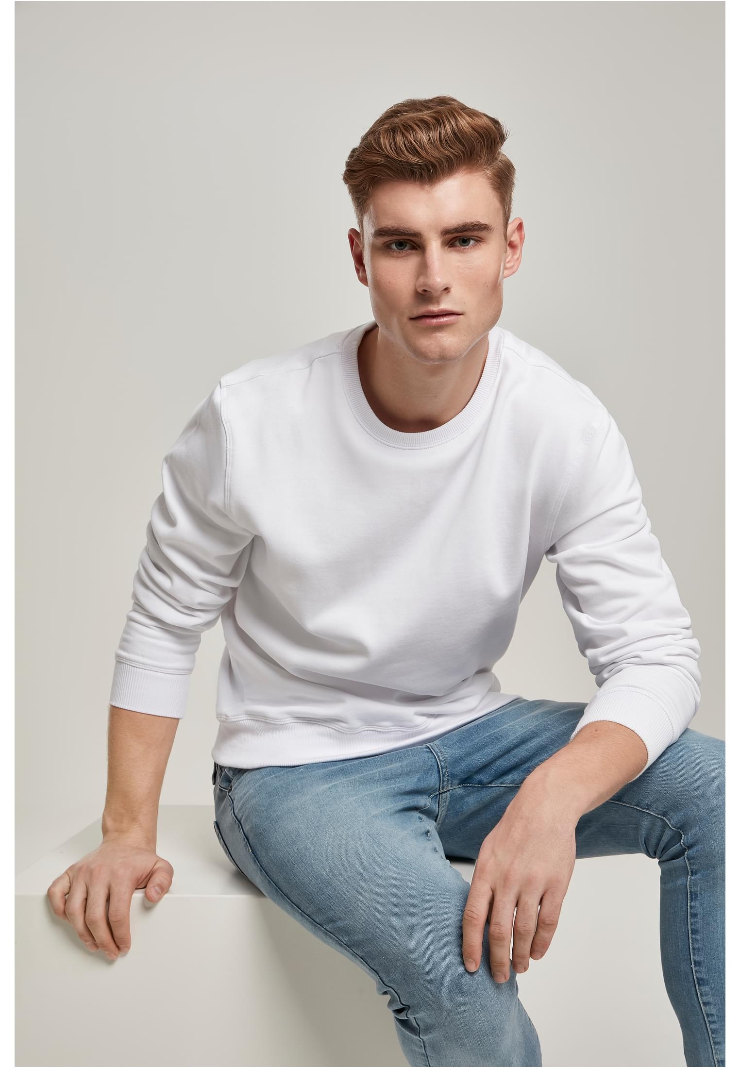 Premium Crewneck white | white