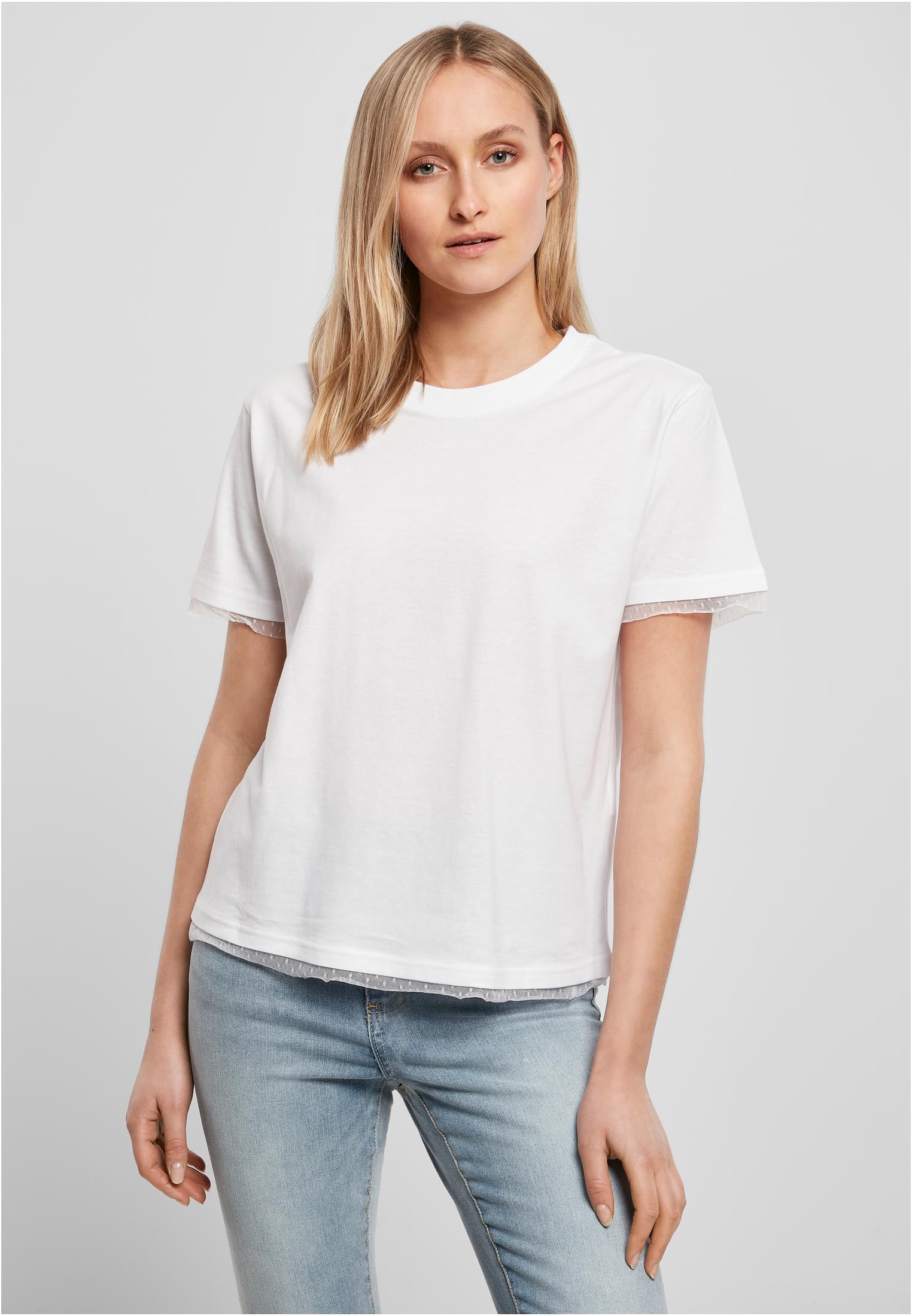 Ladies Laces Tee white | white