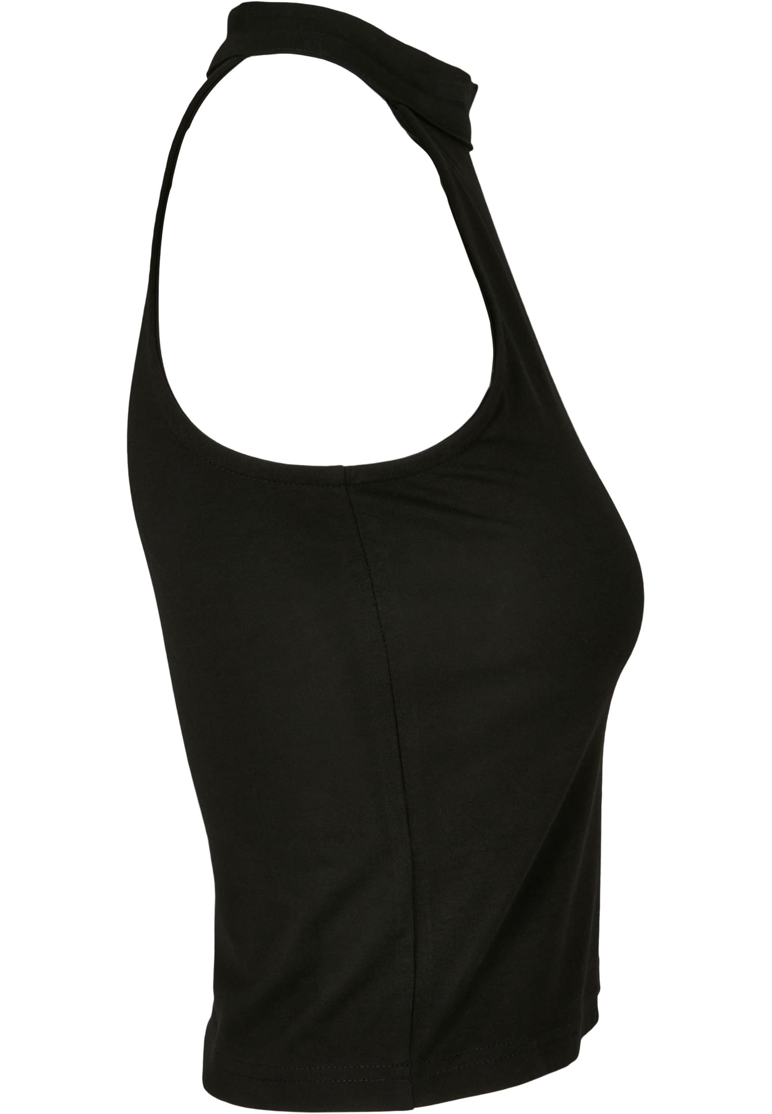 Ladies Turtleneck Short Top black | black
