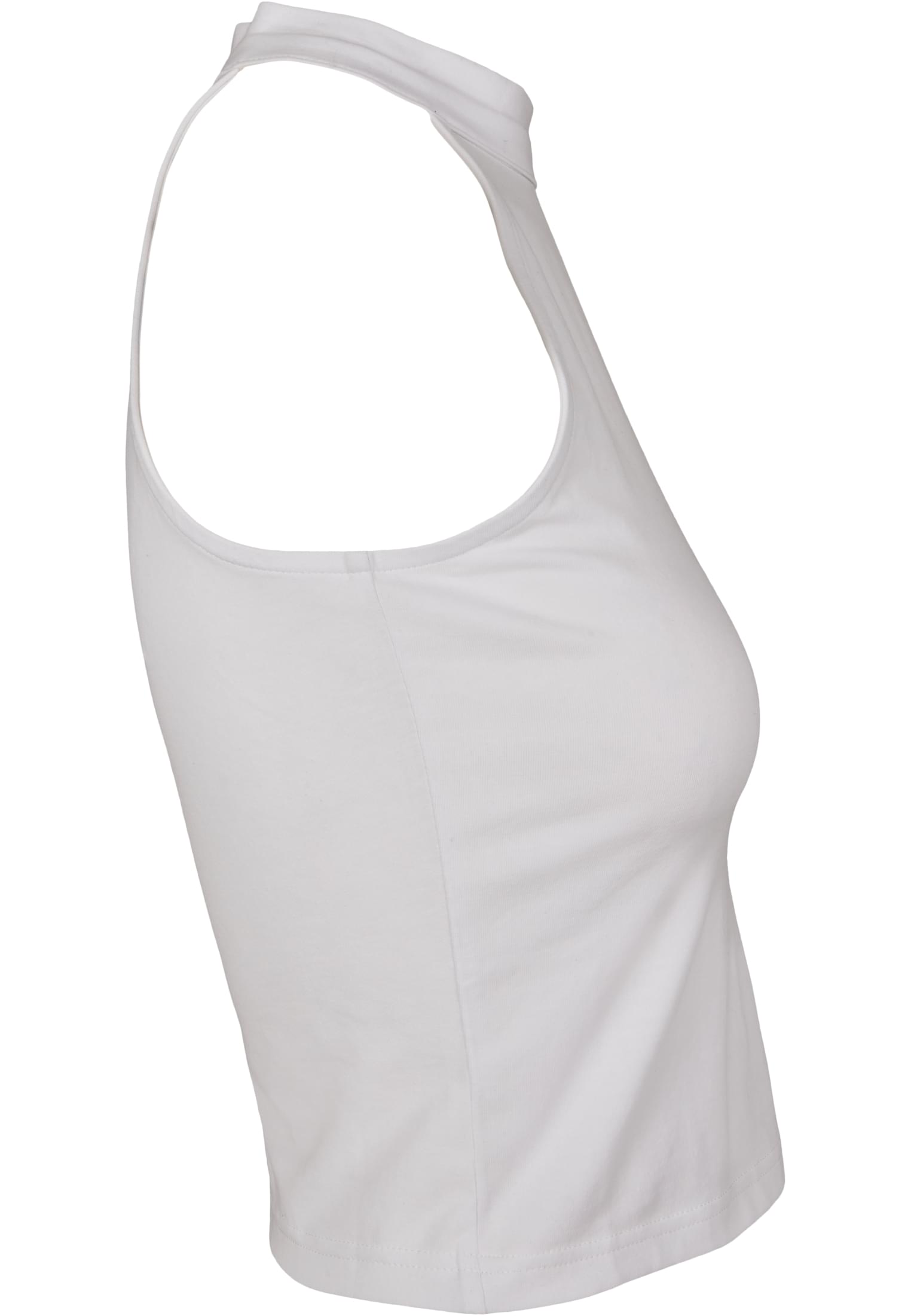 Ladies Turtleneck Short Top white | white