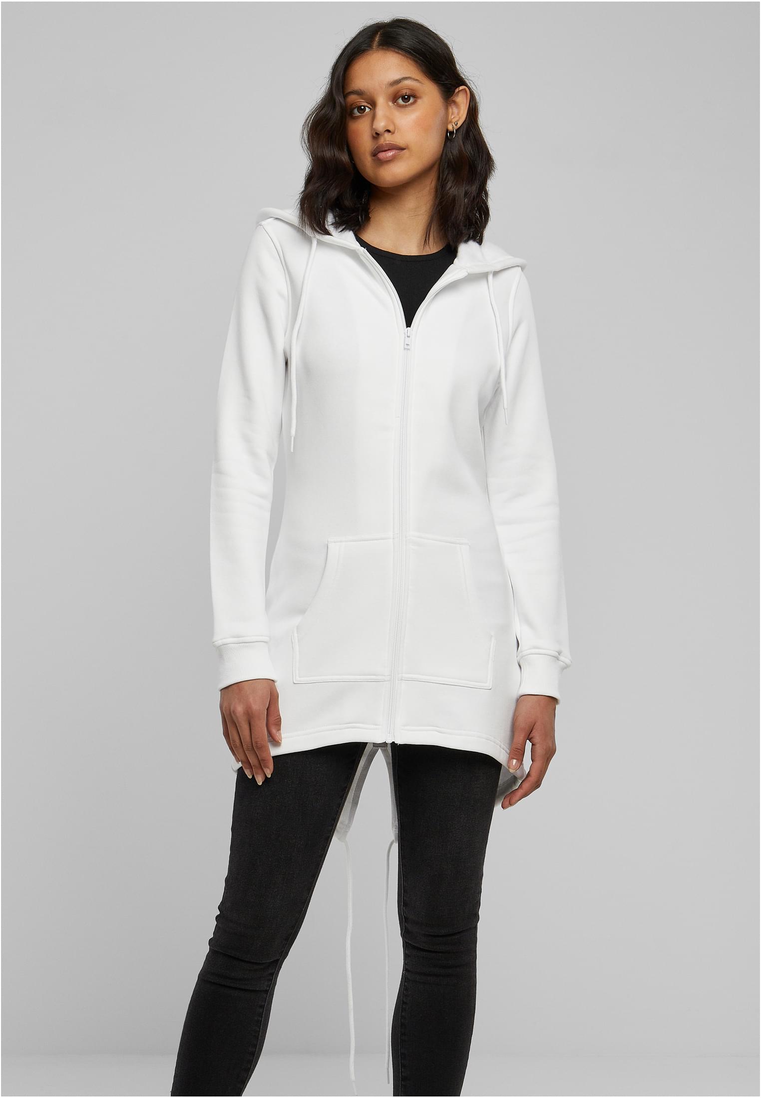 Ladies Sweat Parka white | white