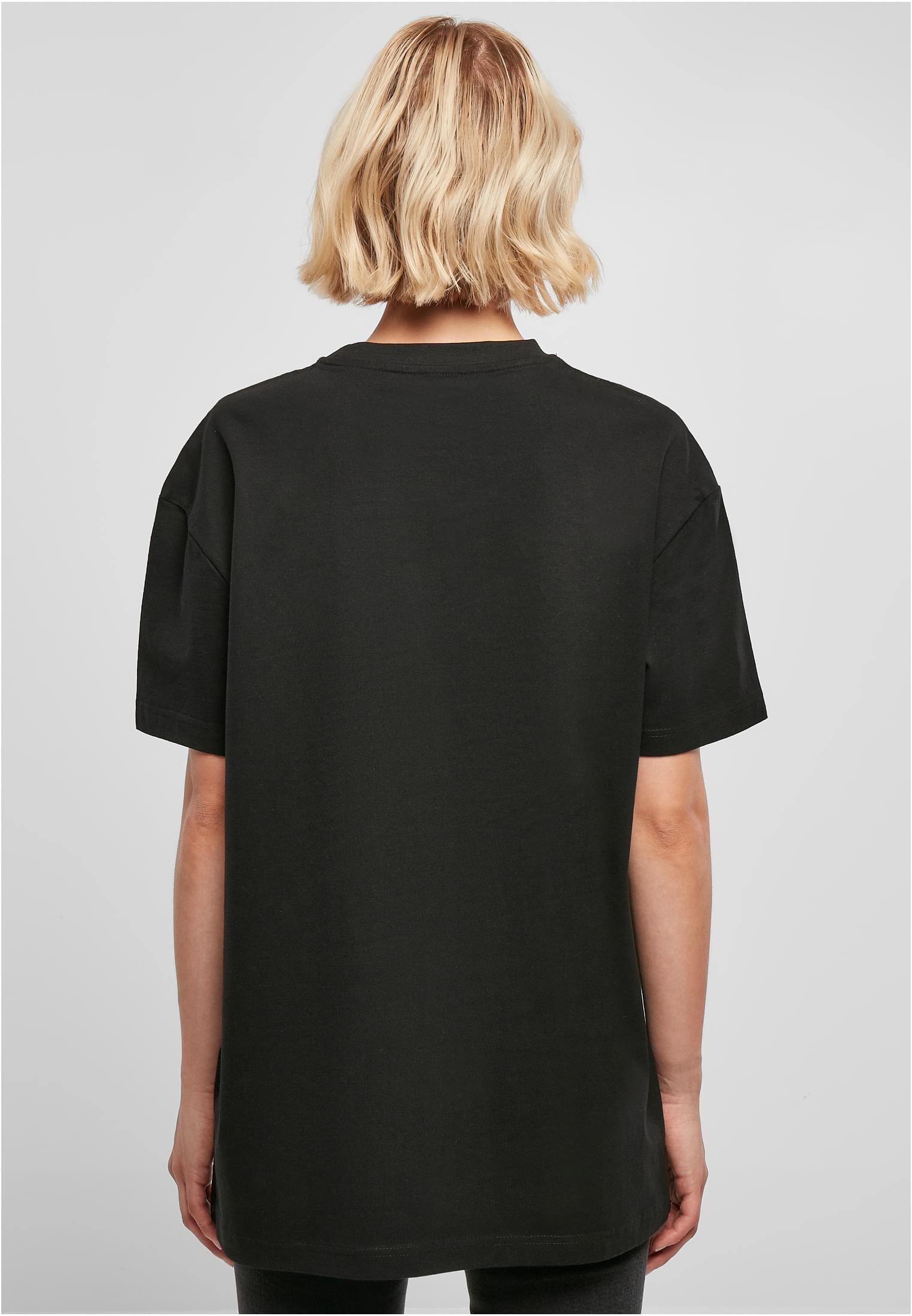 Ladies Oversized Boyfriend Tee black | black