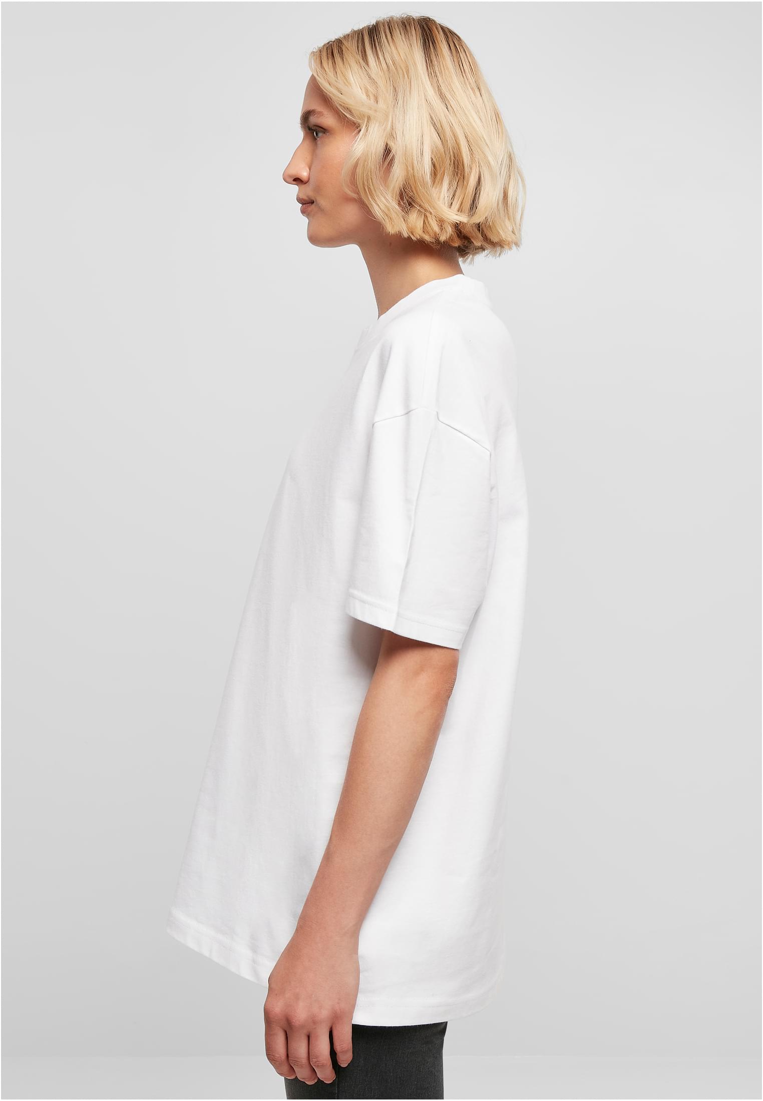 Ladies Oversized Boyfriend Tee white | white