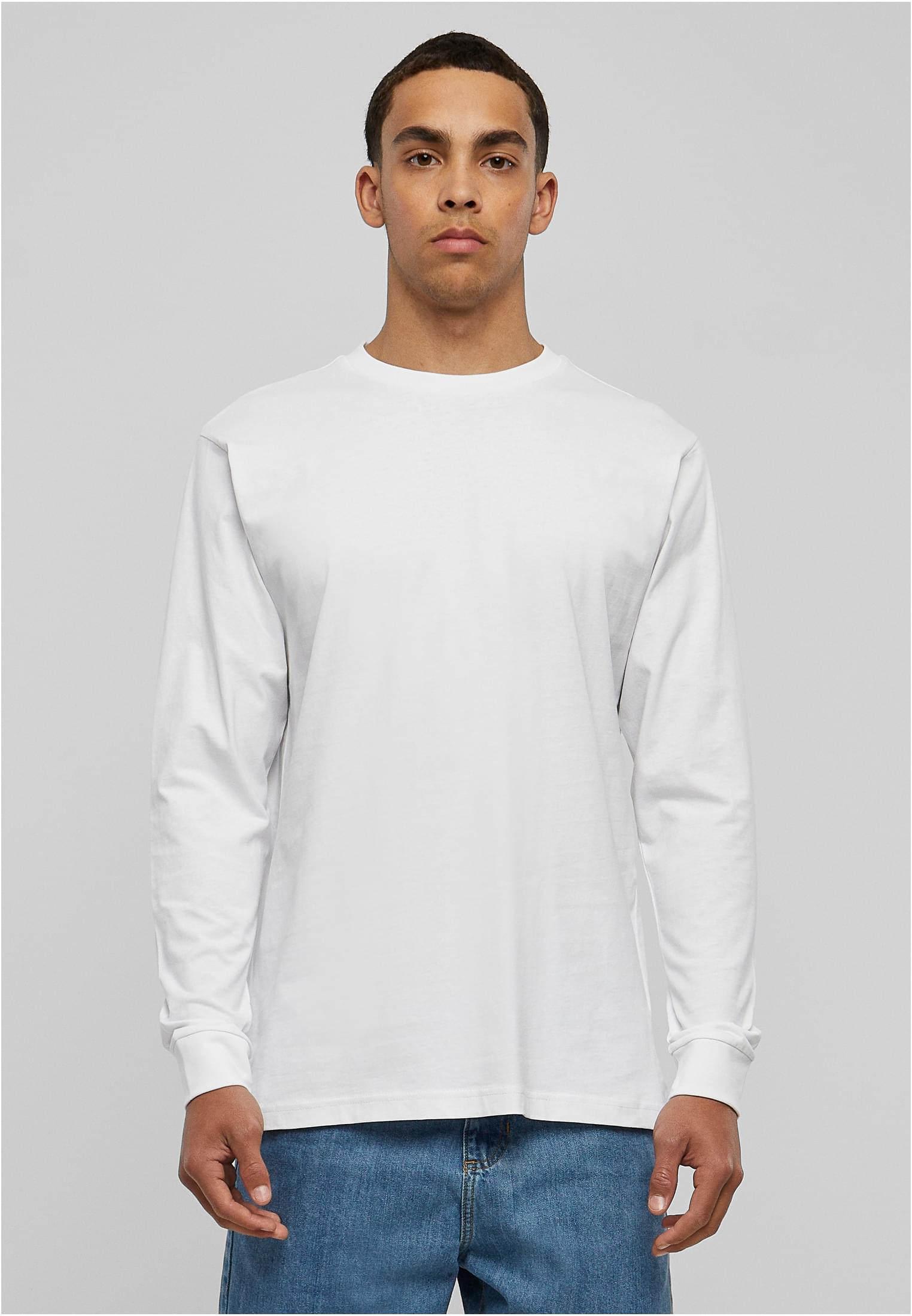 Organic Longsleeve with Cuffrib white | white
