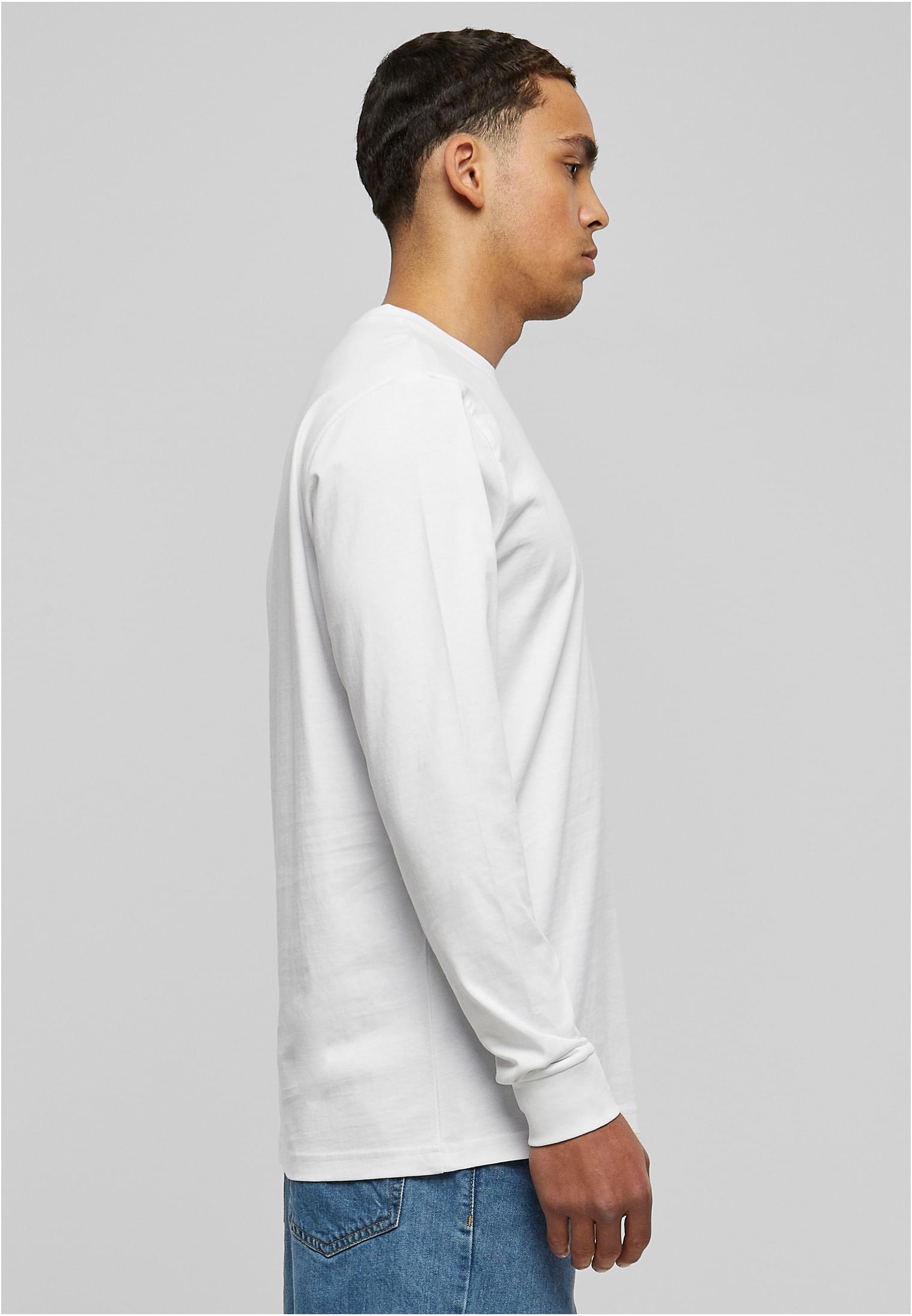 Organic Longsleeve with Cuffrib white | white