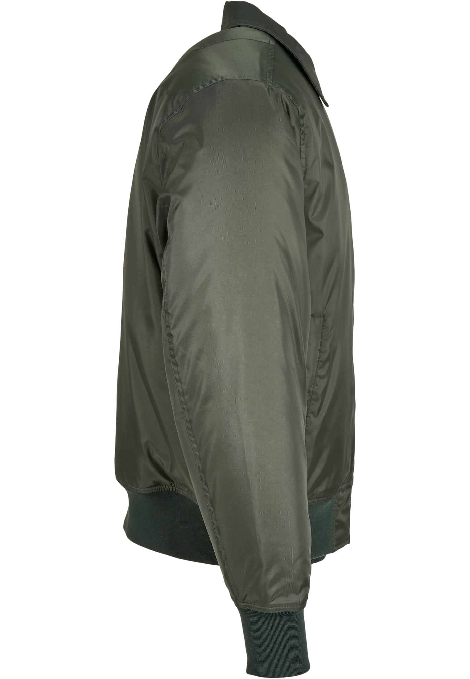 Collar Bomber Jacket dark olive | dark olive
