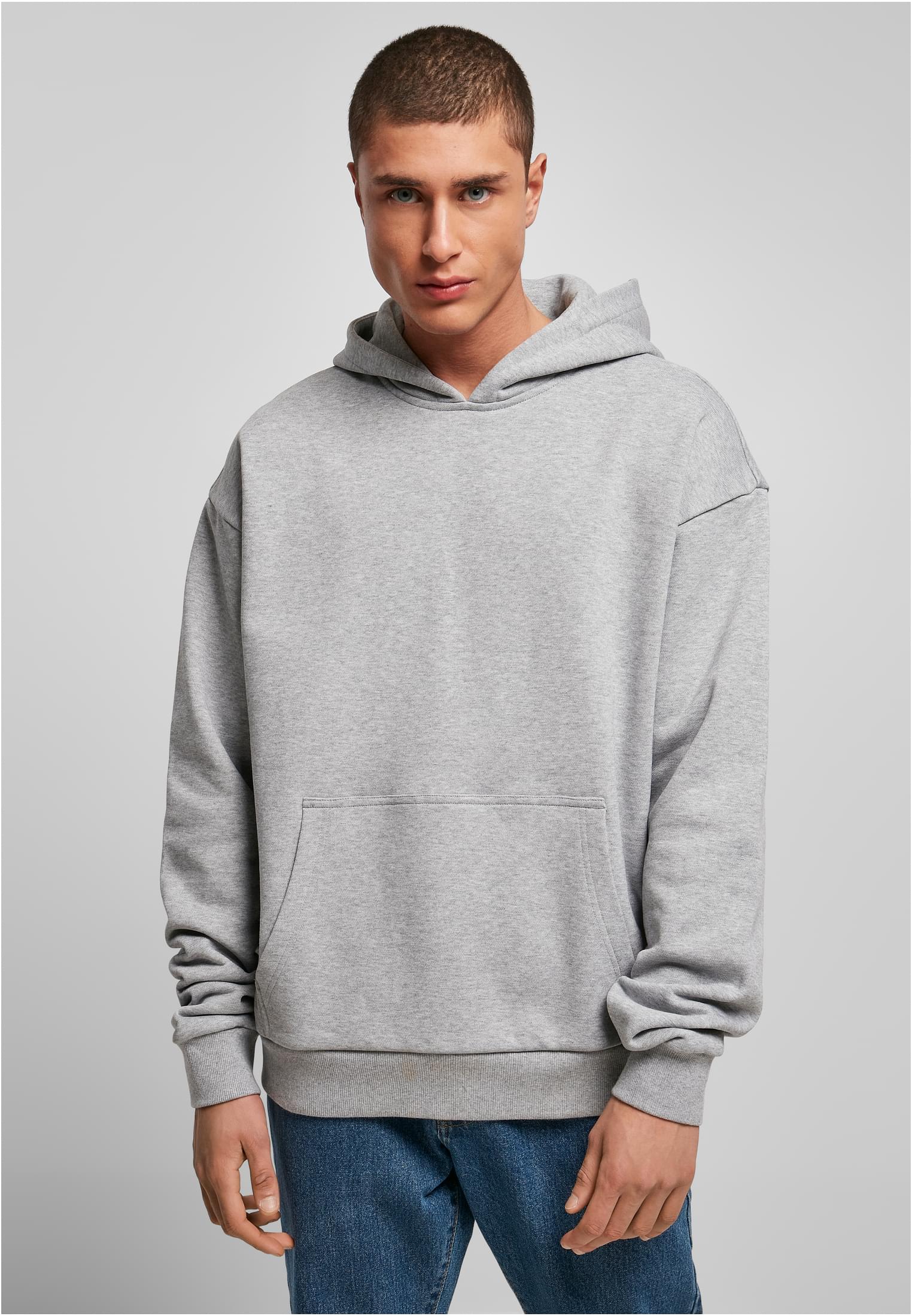Ultra Heavy Cotton Box Hoody grey | grey