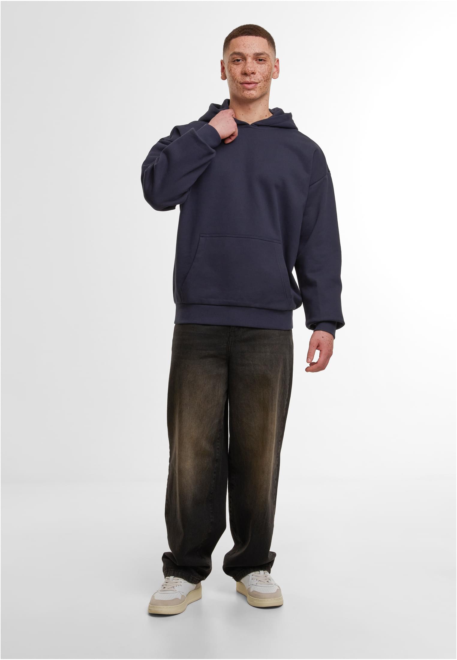 Ultra Heavy Cotton Box Hoody navy | navy