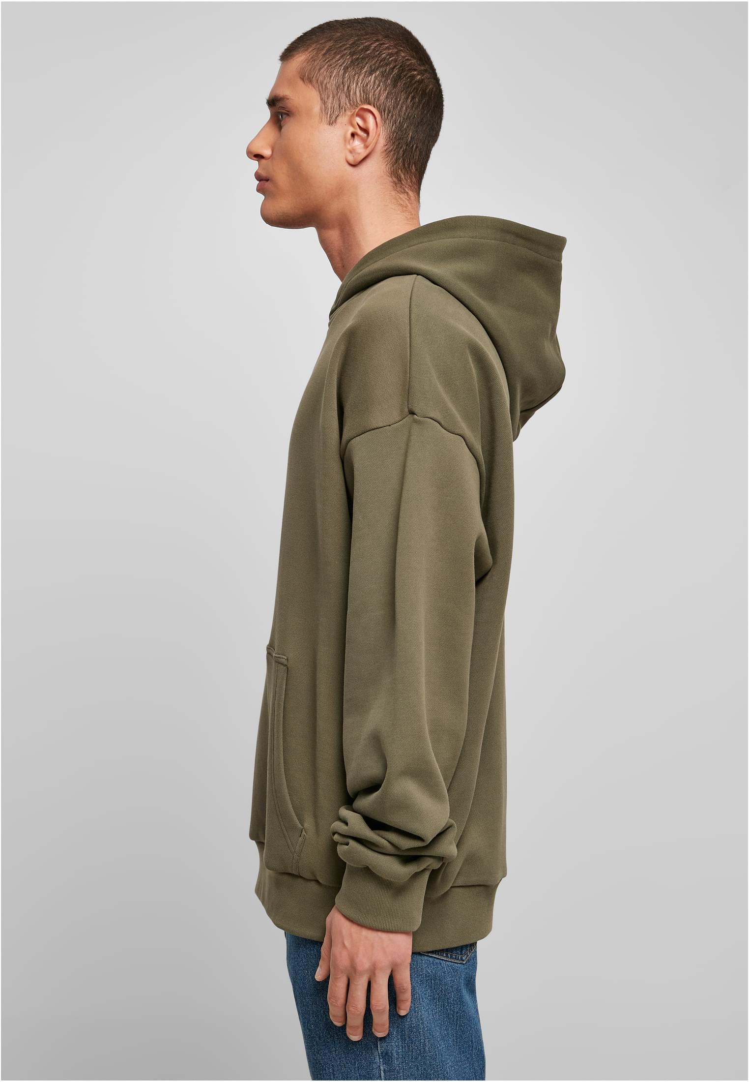Ultra Heavy Cotton Box Hoody olive | olive