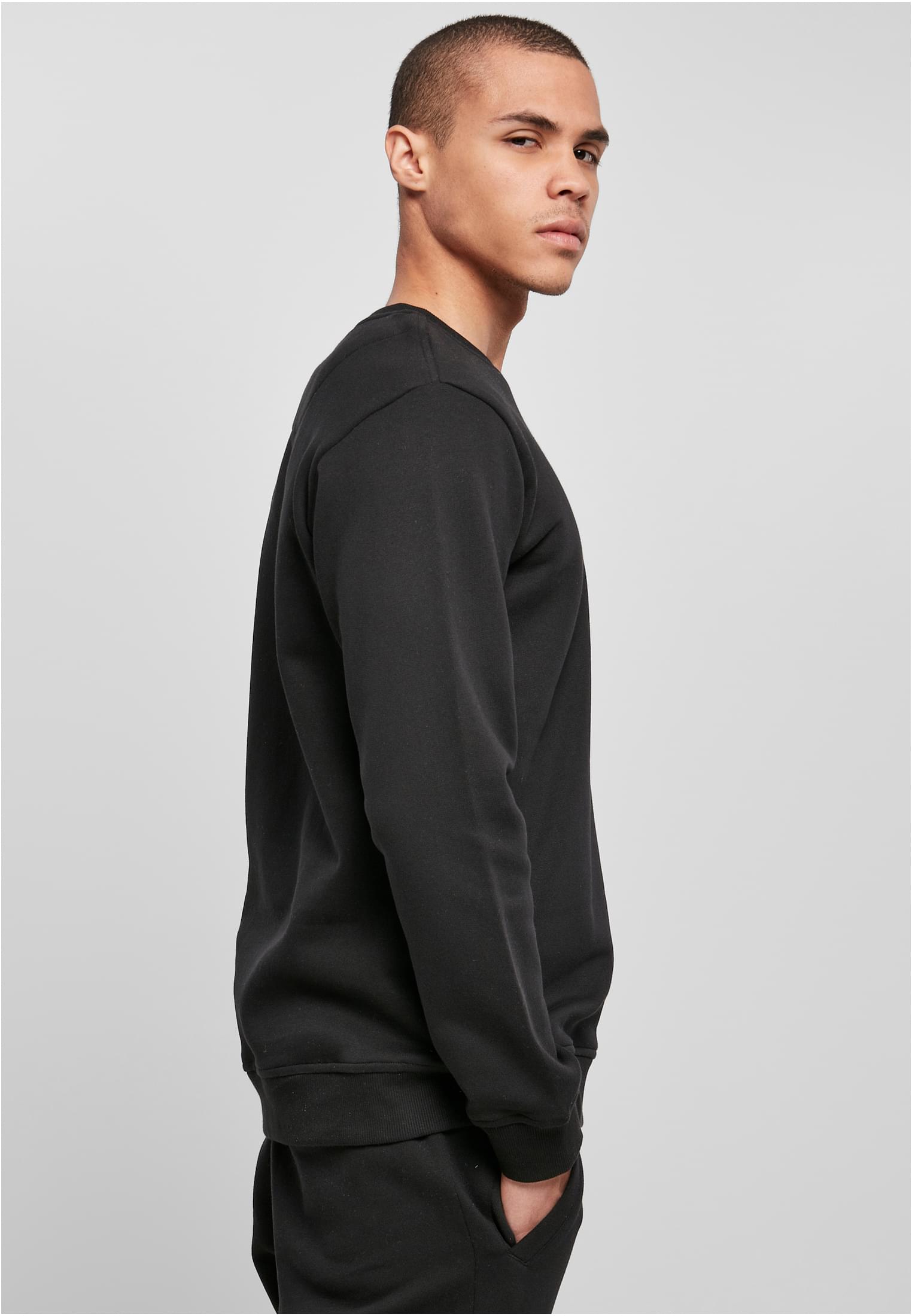 Organic Basic Crew black | black