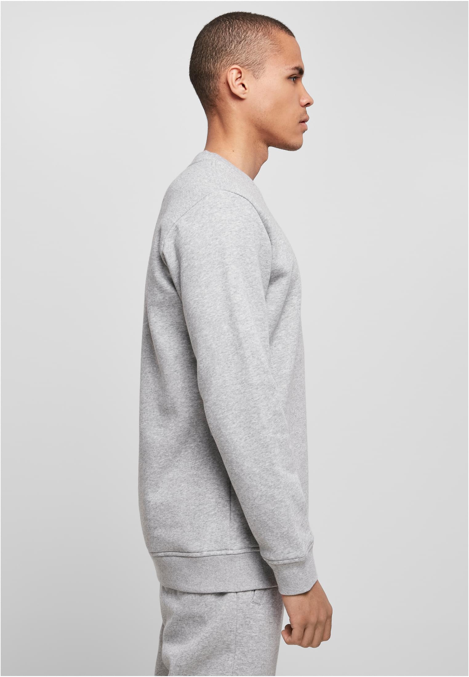 Organic Basic Crew heathergrey | heathergrey
