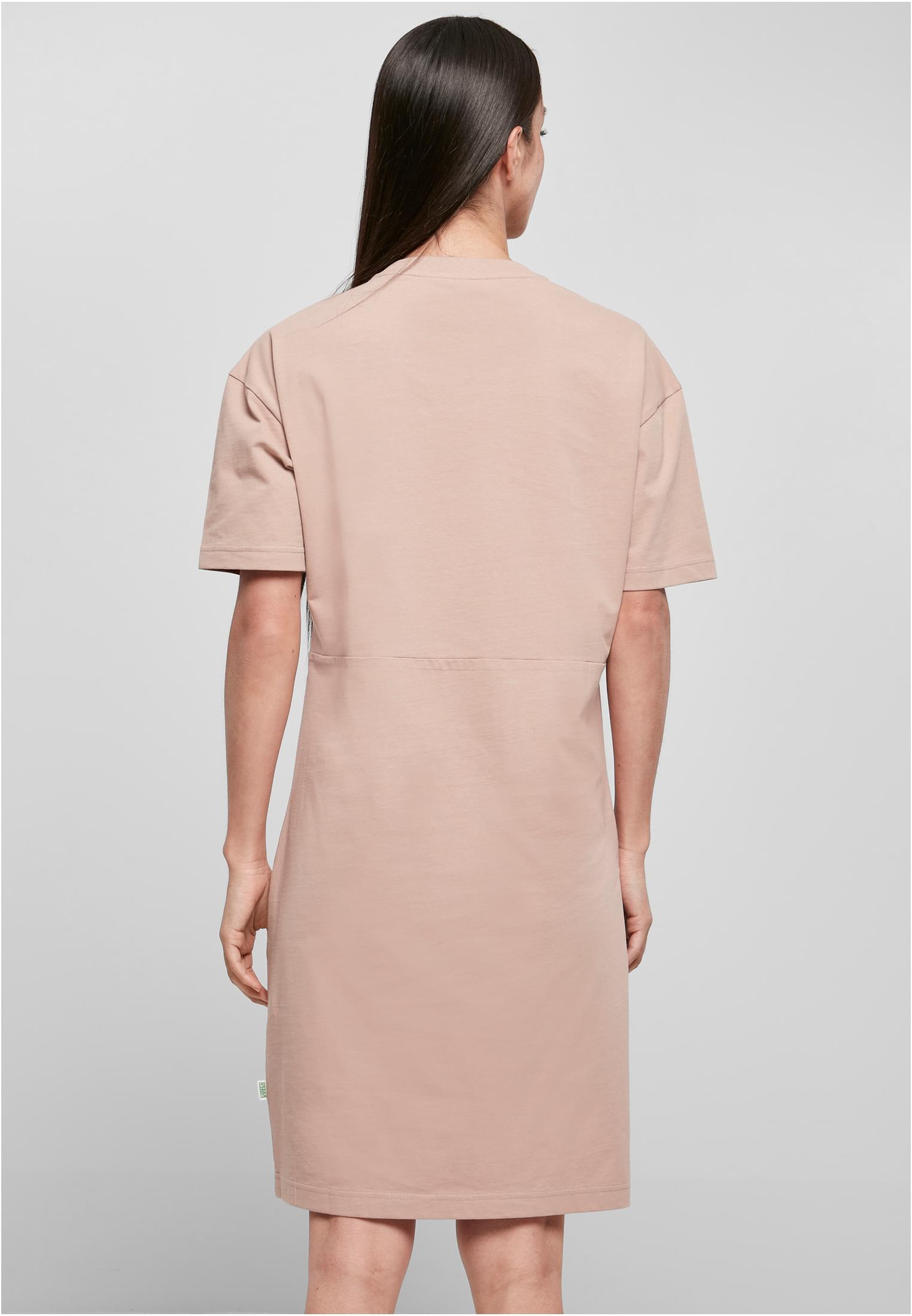 Ladies Organic Oversized Slit Tee Dress duskrose | duskrose