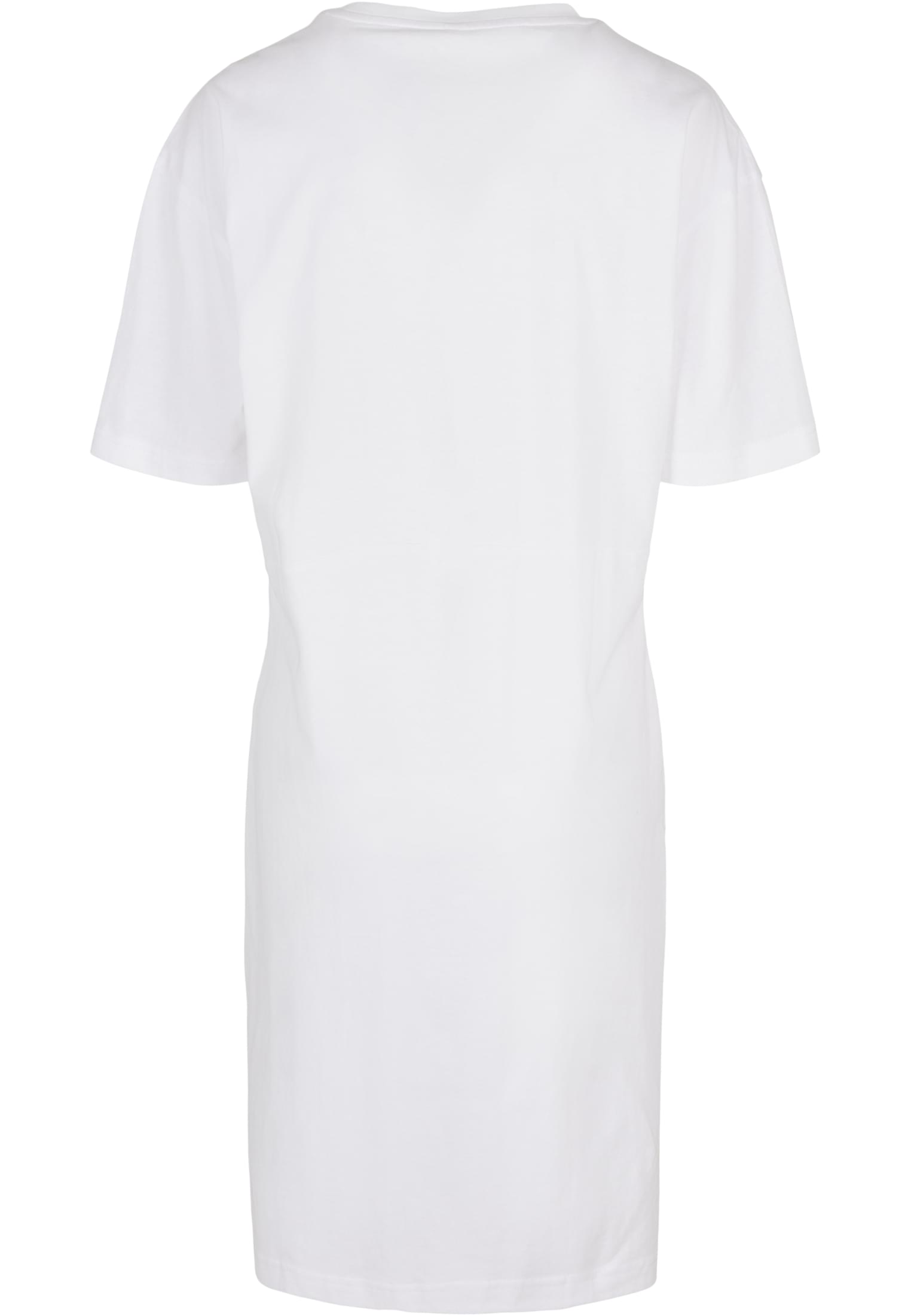 Ladies Organic Oversized Slit Tee Dress white | white