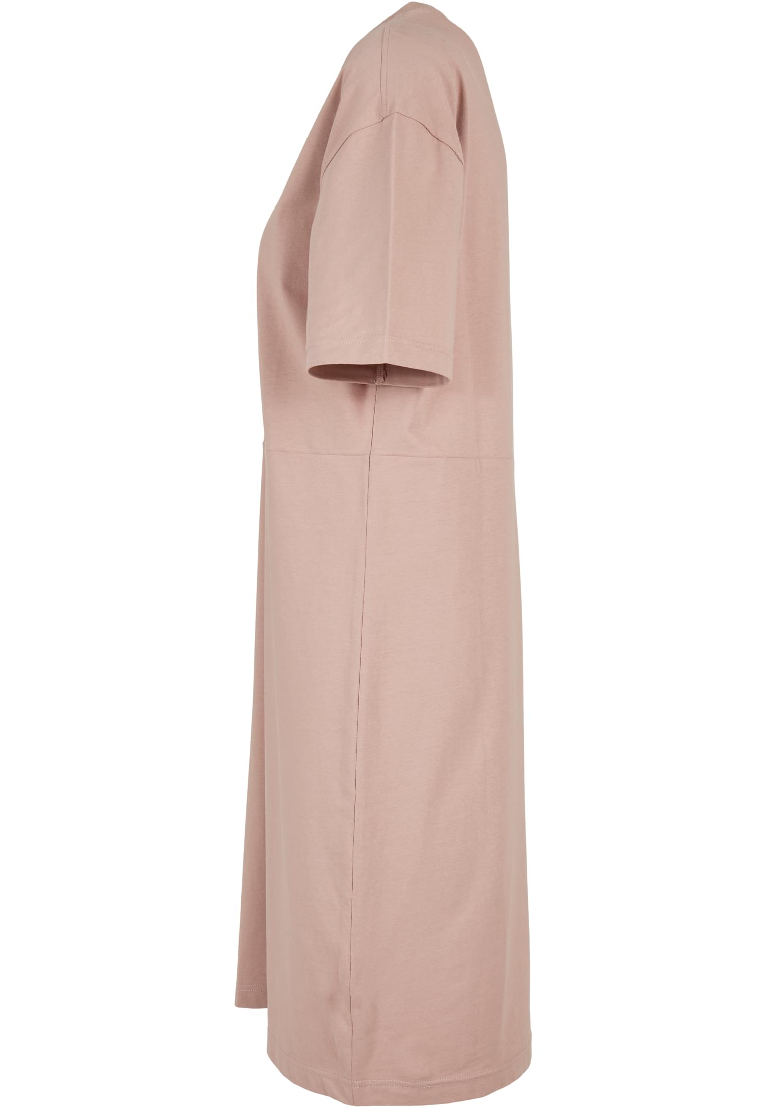 Ladies Organic Oversized Slit Tee Dress duskrose | duskrose