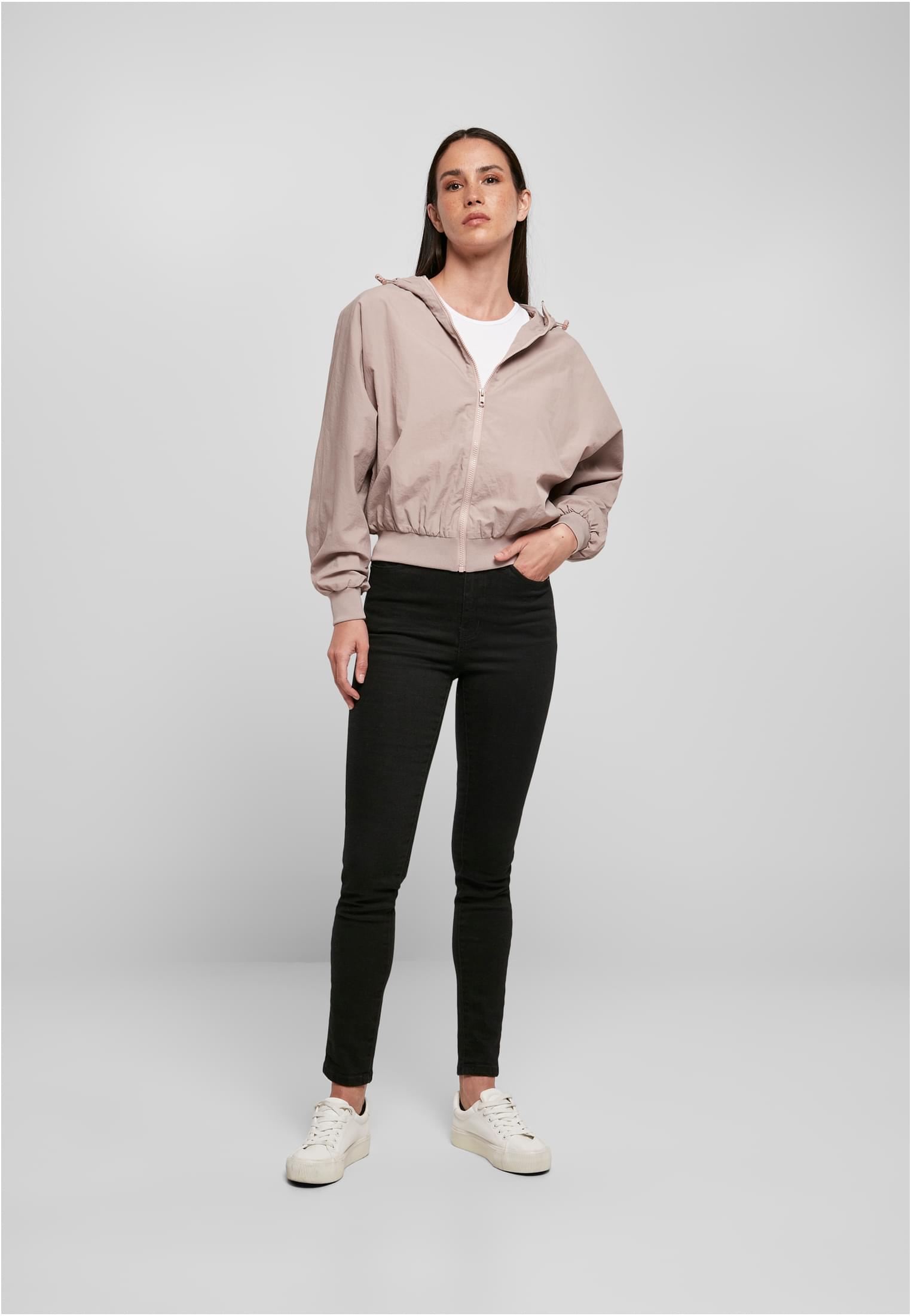 Ladies Crinkle Batwing Jacket duskrose | duskrose