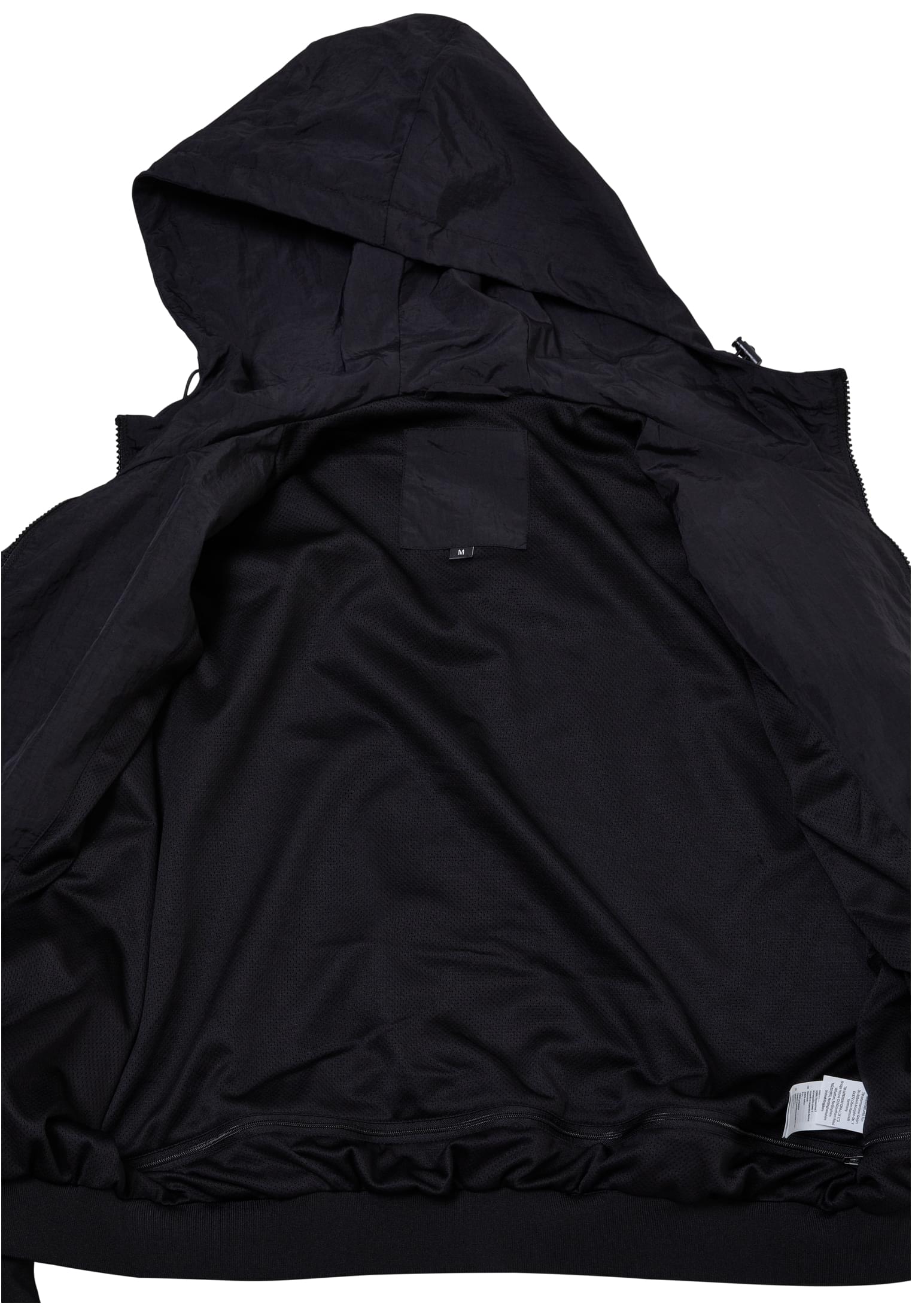 Ladies Crinkle Batwing Jacket black | black